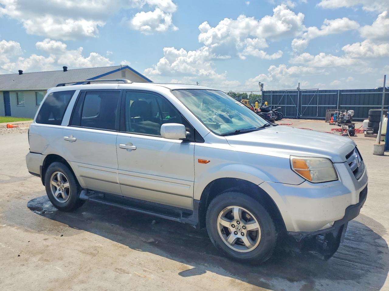 2006 Honda Pilot Ex Серебряный vin: 2HKYF18476H556445