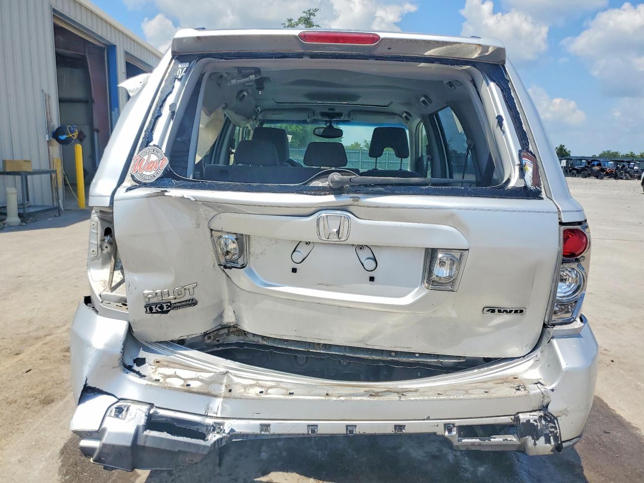2006 Honda Pilot Ex Серебряный vin: 2HKYF18476H556445