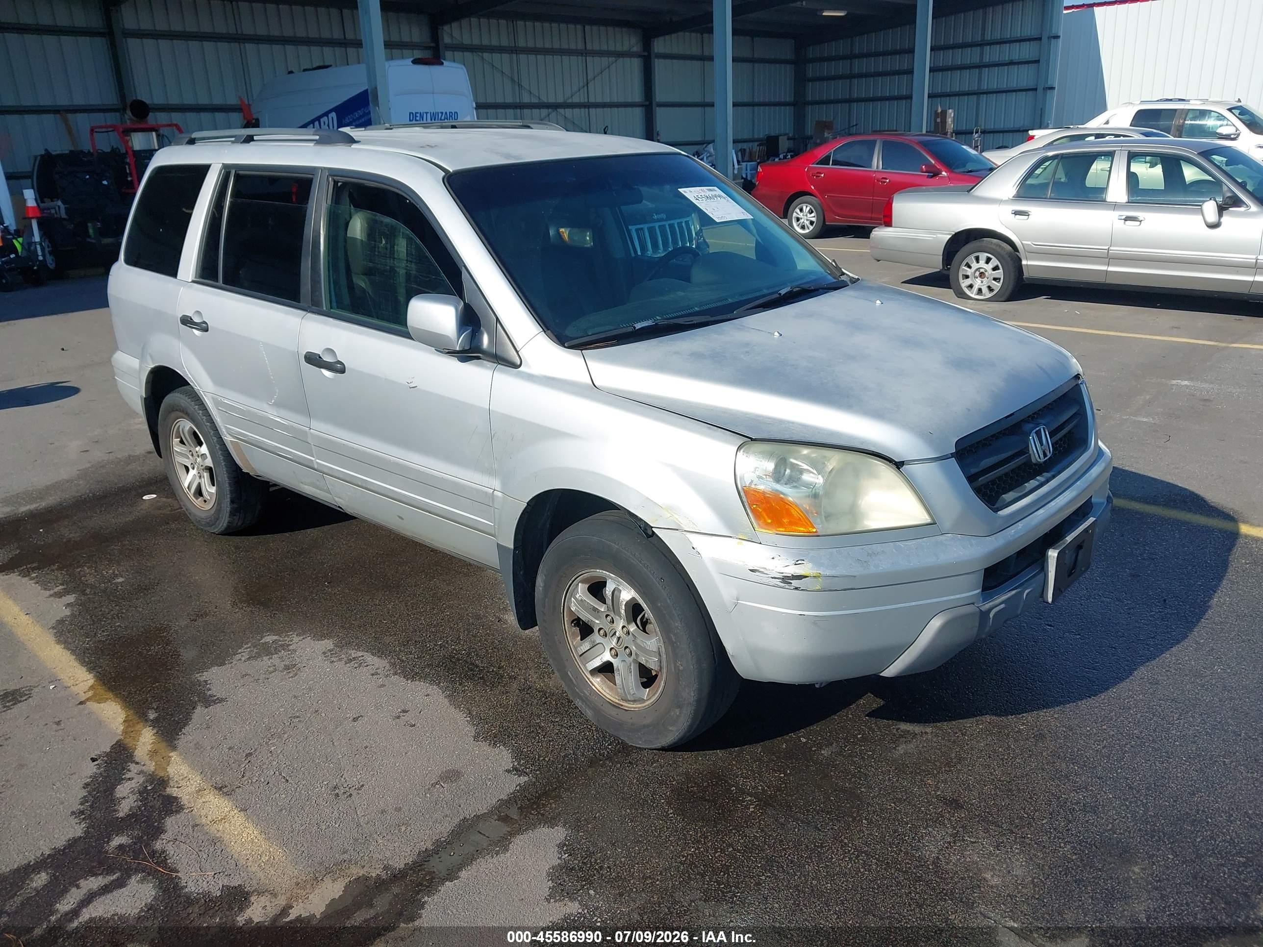 2003 Honda Pilot Ex Серебряный vin: 2HKYF18483H515835