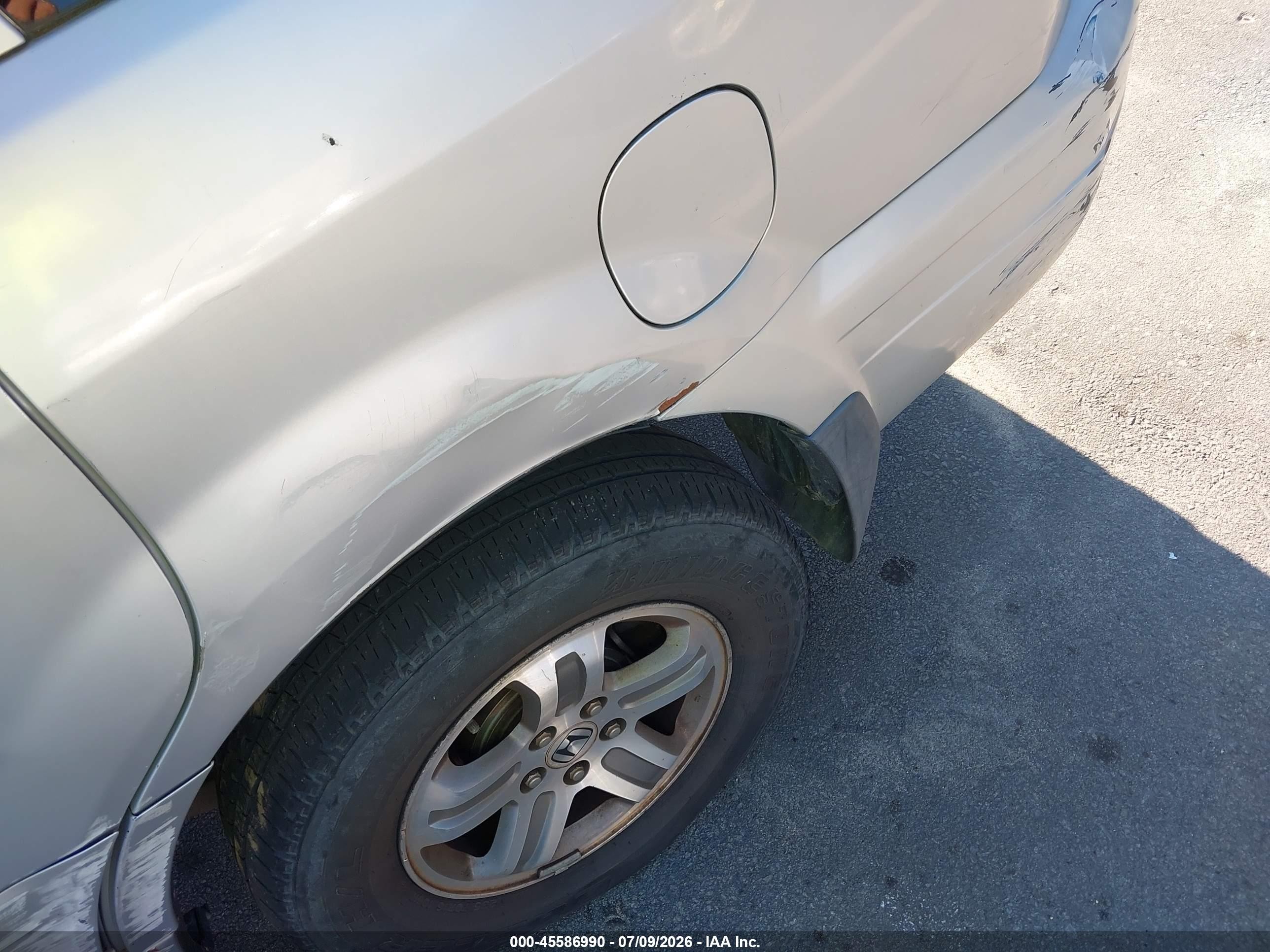 2003 Honda Pilot Ex Silver vin: 2HKYF18483H515835