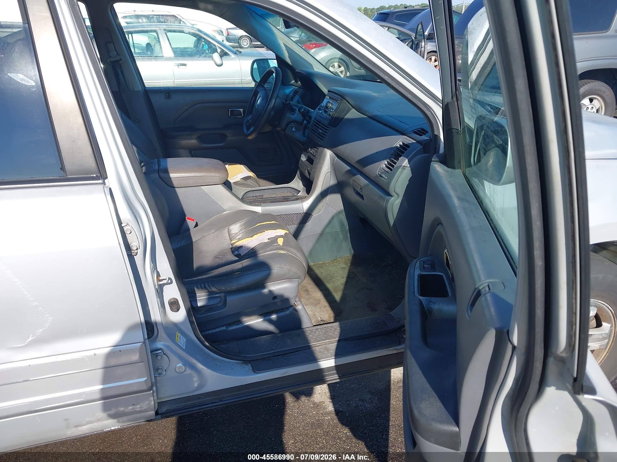 2003 Honda Pilot Ex Silver vin: 2HKYF18483H515835