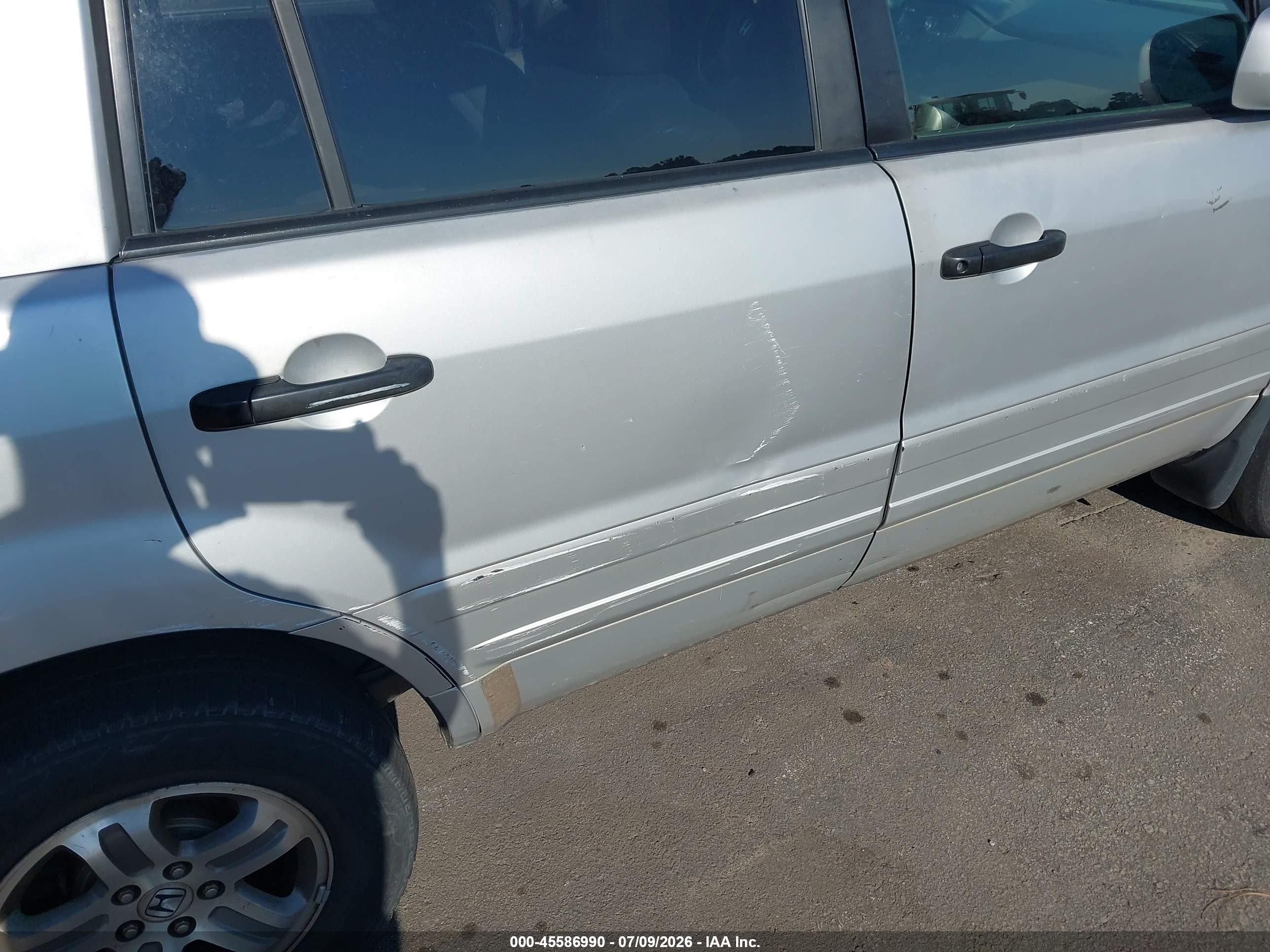 2003 Honda Pilot Ex Silver vin: 2HKYF18483H515835
