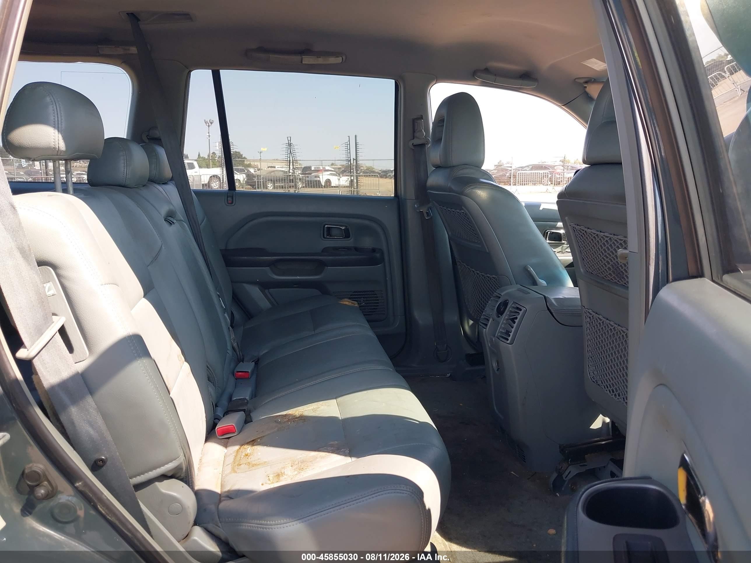 2003 Honda Pilot Ex Gray vin: 2HKYF18483H547734