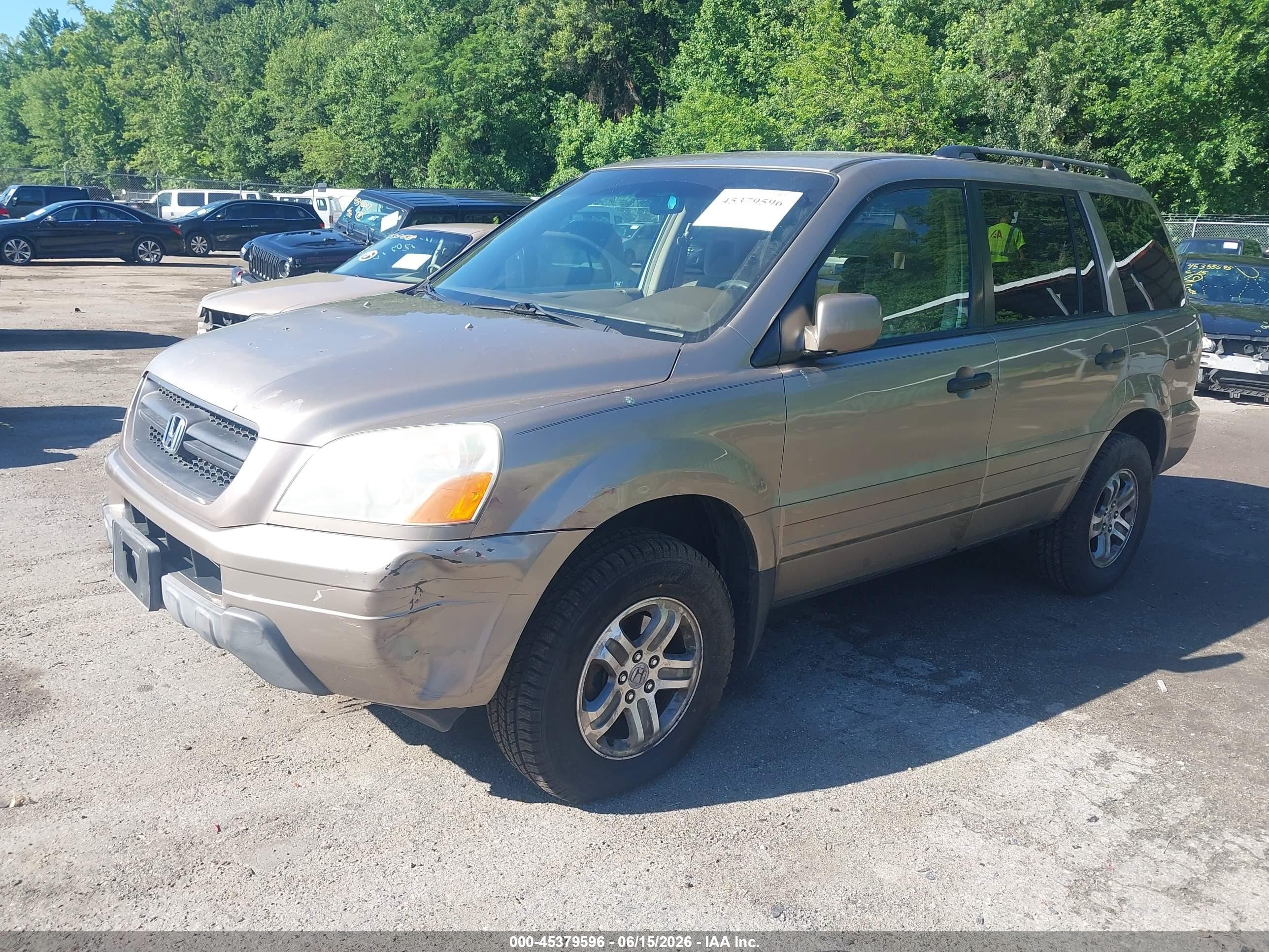 2004 Honda Pilot Ex Gold vin: 2HKYF18484H577527