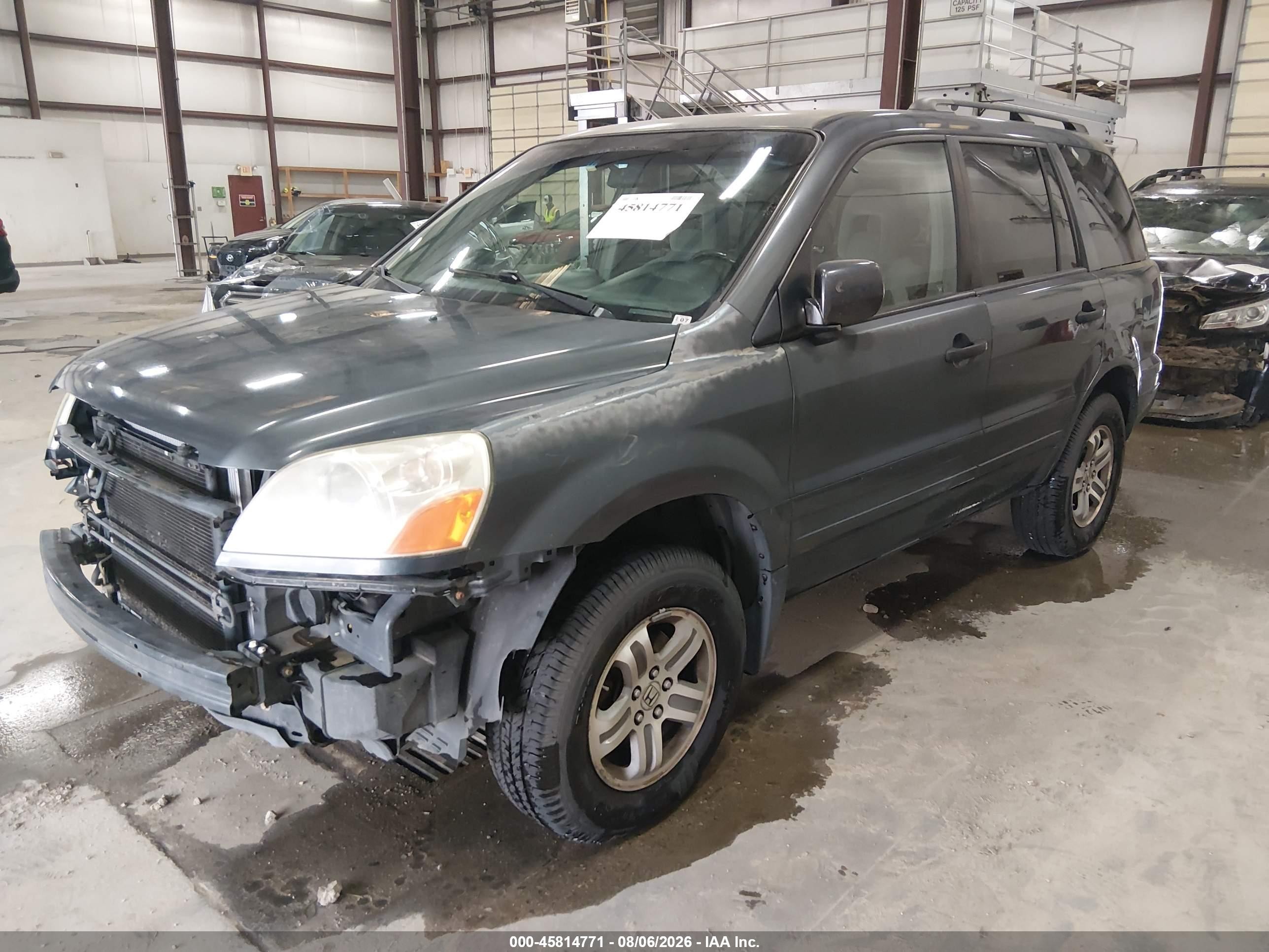 2005 Honda Pilot Ex Серый vin: 2HKYF18485H513523
