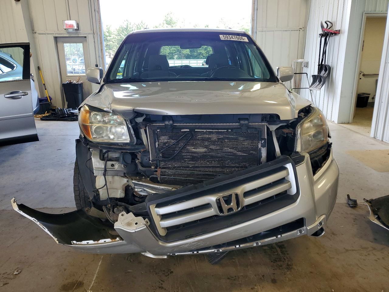 2006 Honda Pilot Ex Silver vin: 2HKYF18486H523101
