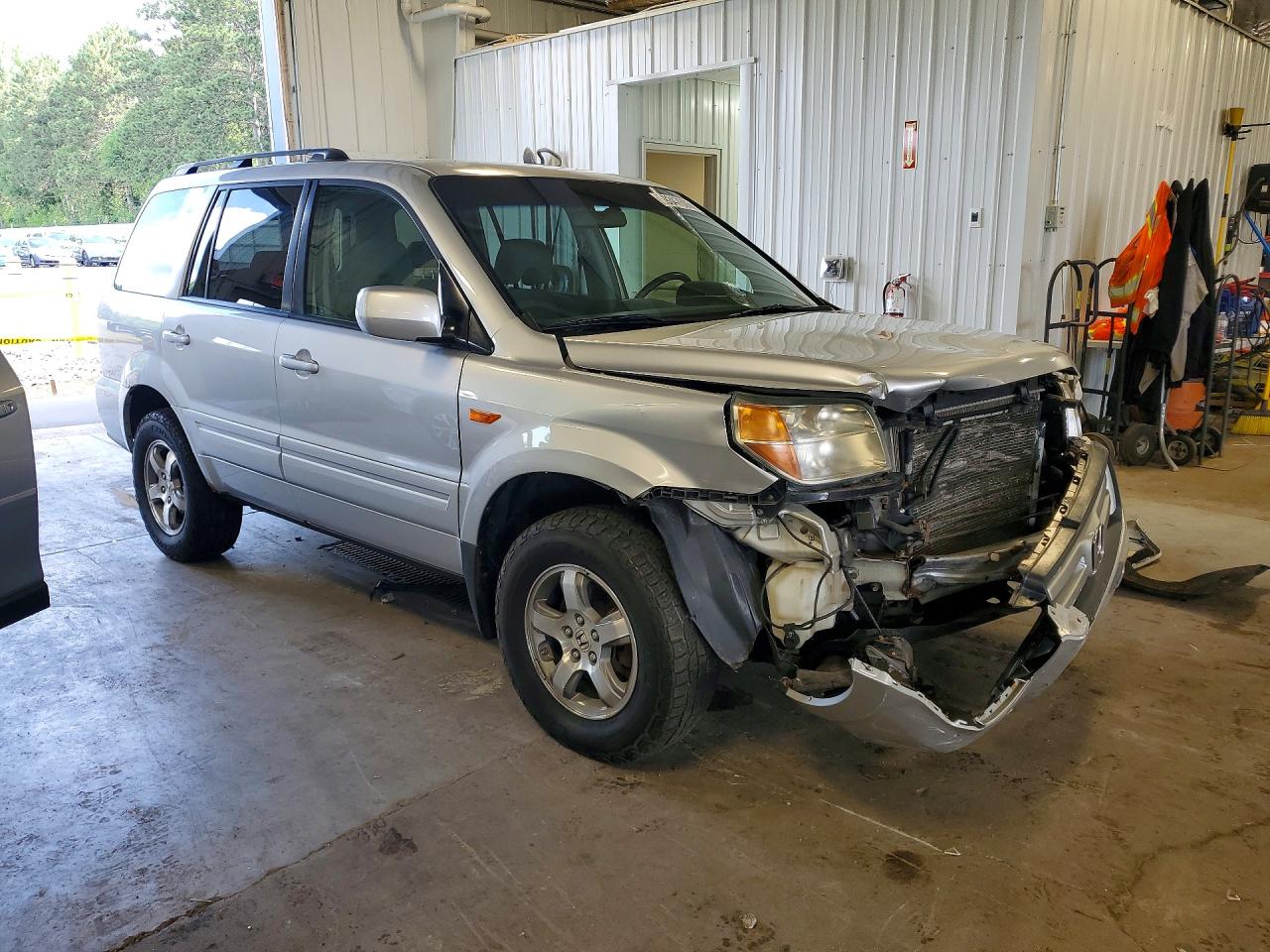 2006 Honda Pilot Ex Silver vin: 2HKYF18486H523101