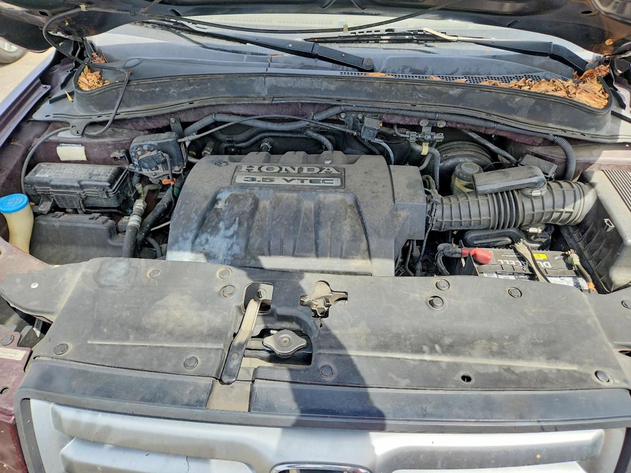 2007 Honda Pilot Ex Burgundy vin: 2HKYF18487H509393