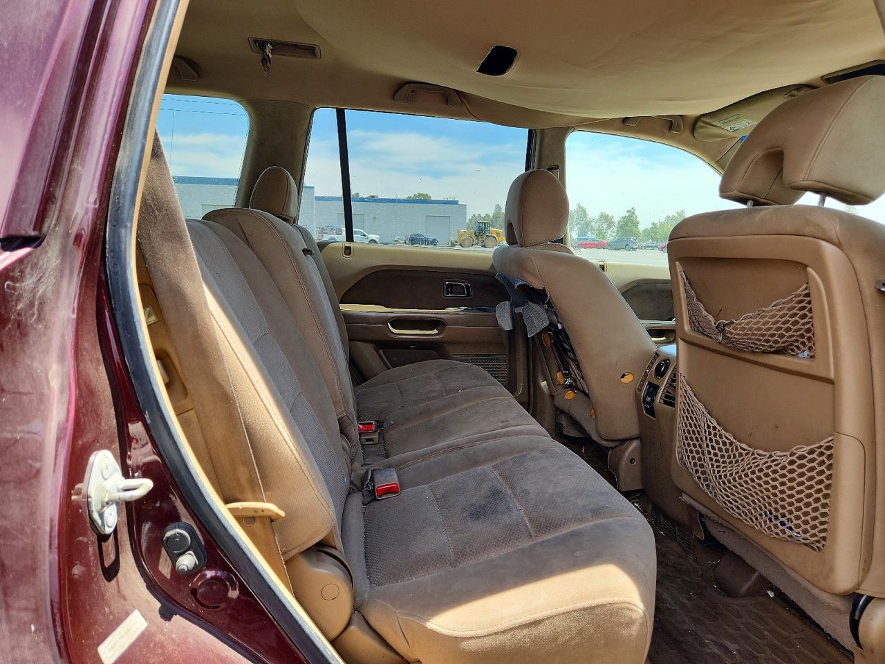 2007 Honda Pilot Ex Burgundy vin: 2HKYF18487H509393