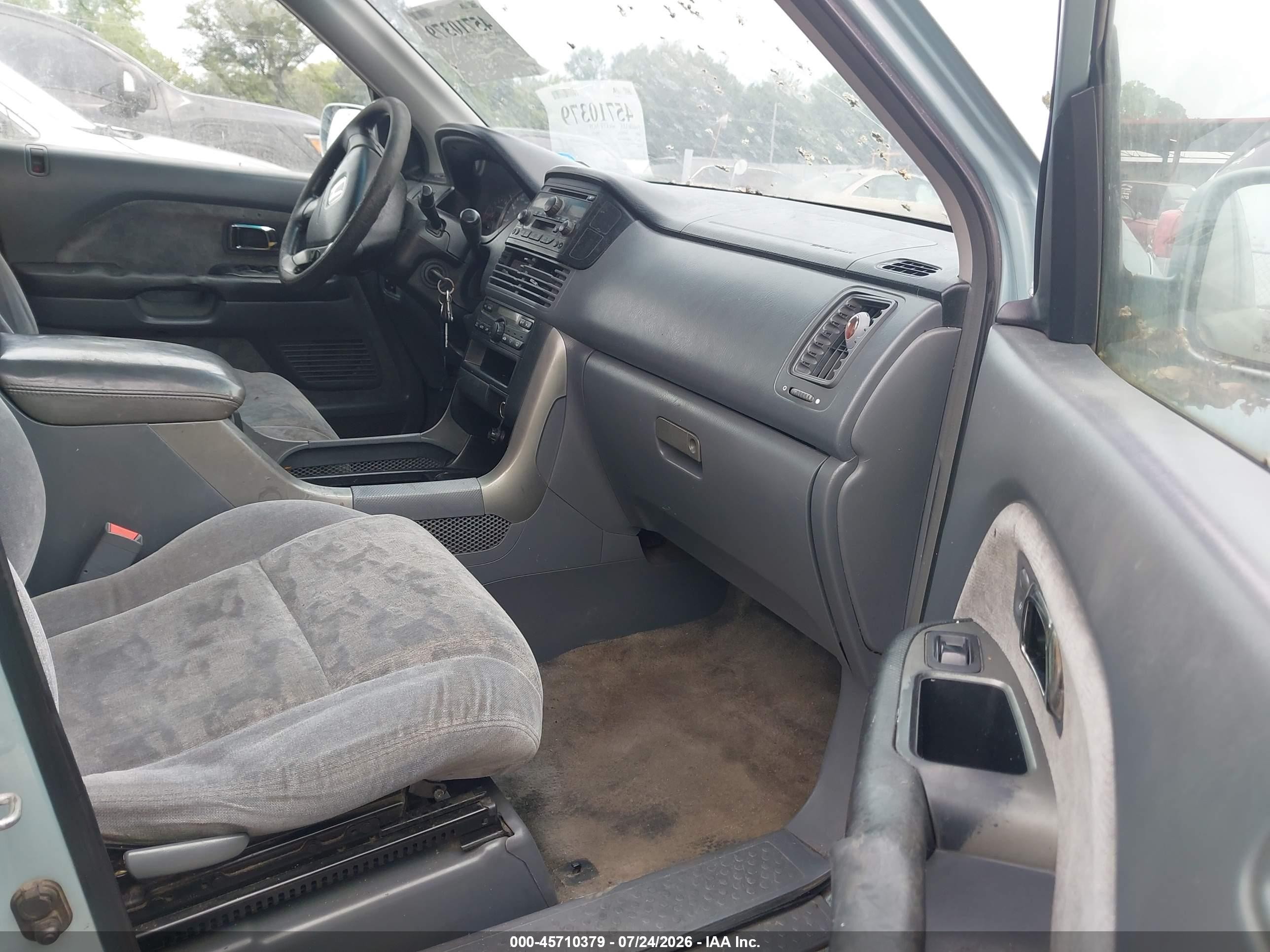 2003 Honda Pilot Ex Синий vin: 2HKYF18493H514161