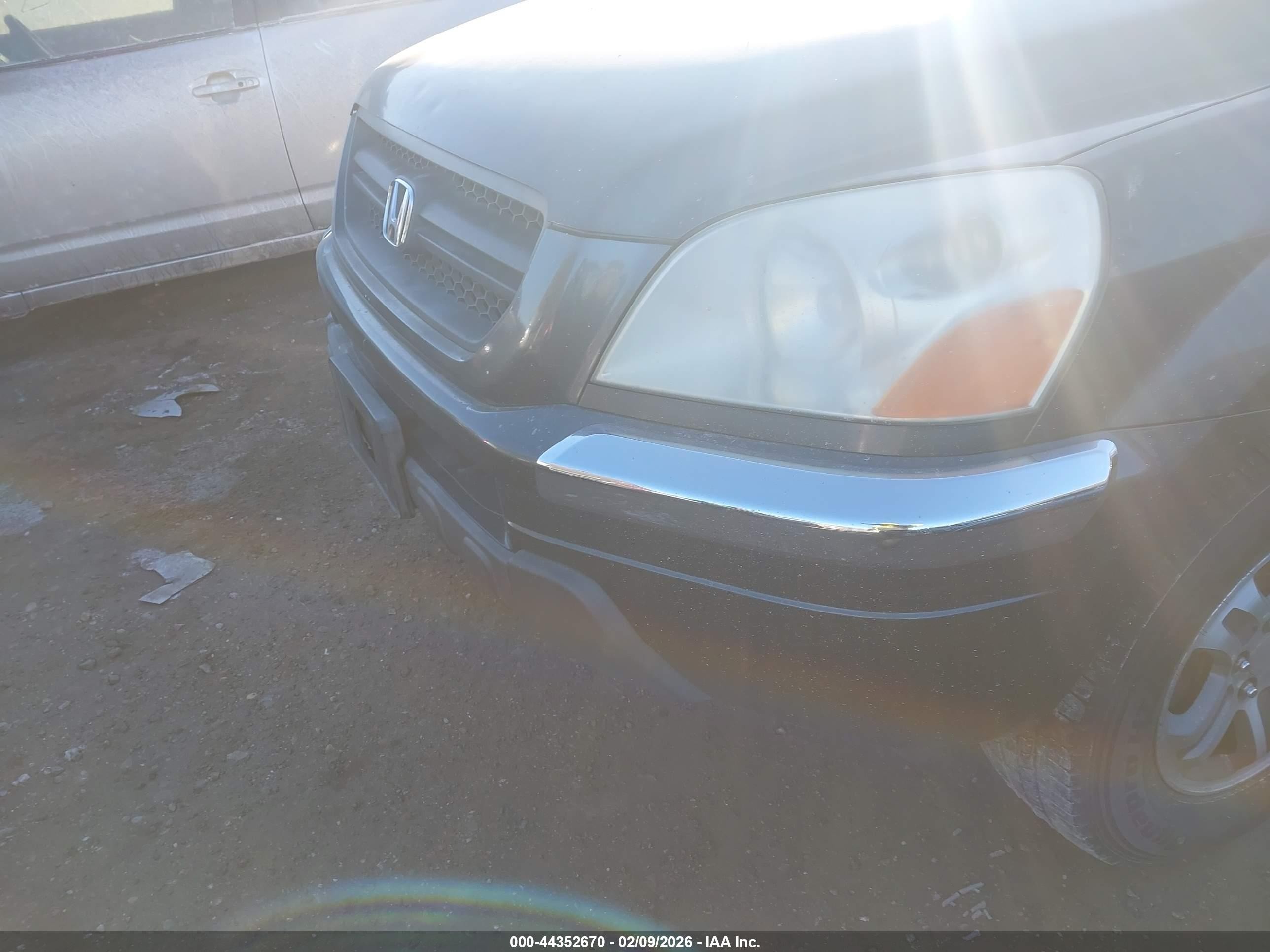 2003 Honda Pilot Ex Серый vin: 2HKYF18493H531834