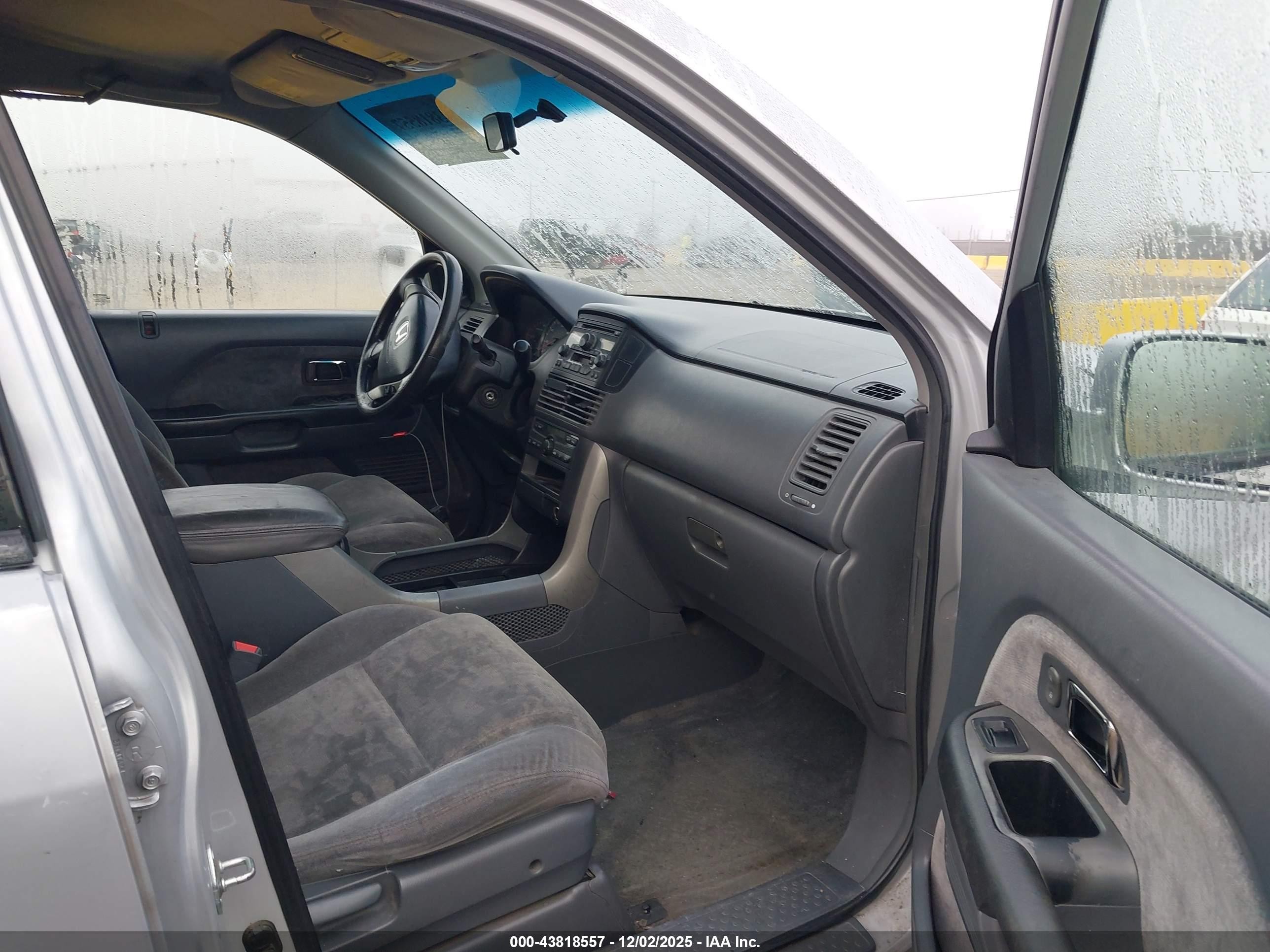 2003 Honda Pilot Ex Silver vin: 2HKYF18493H542591