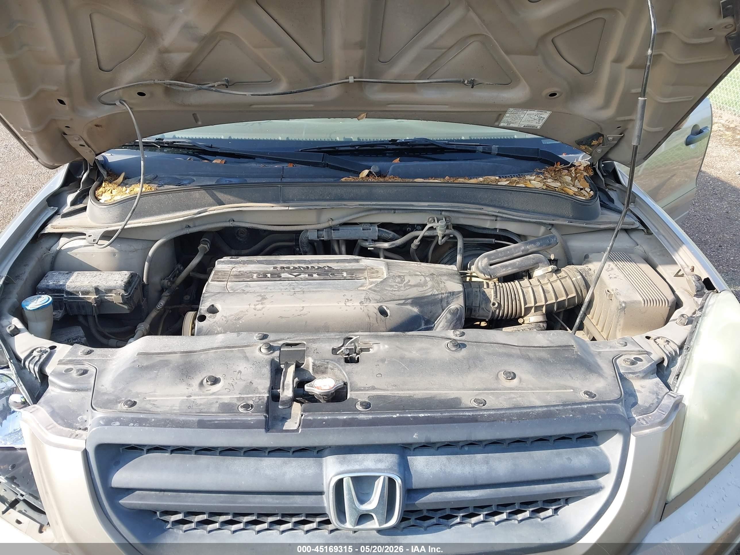 2003 Honda Pilot Ex Beige vin: 2HKYF18493H558466