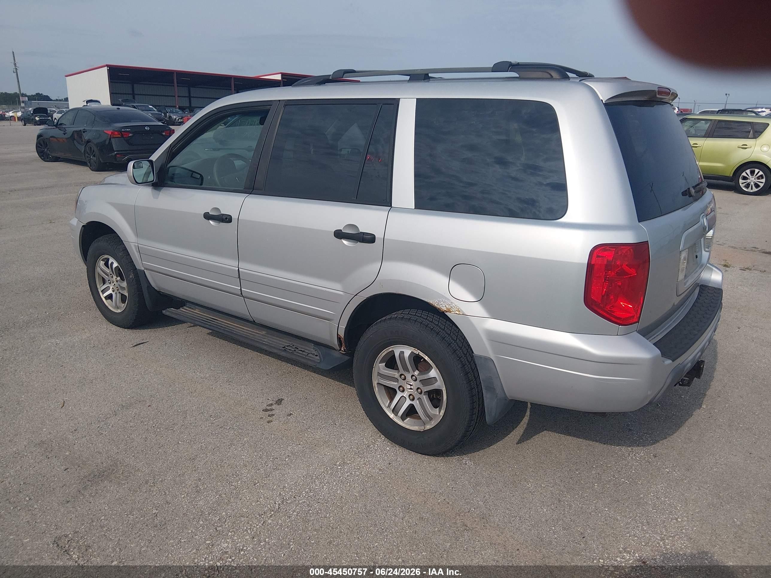 2004 Honda Pilot Ex Серебряный vin: 2HKYF18494H620739