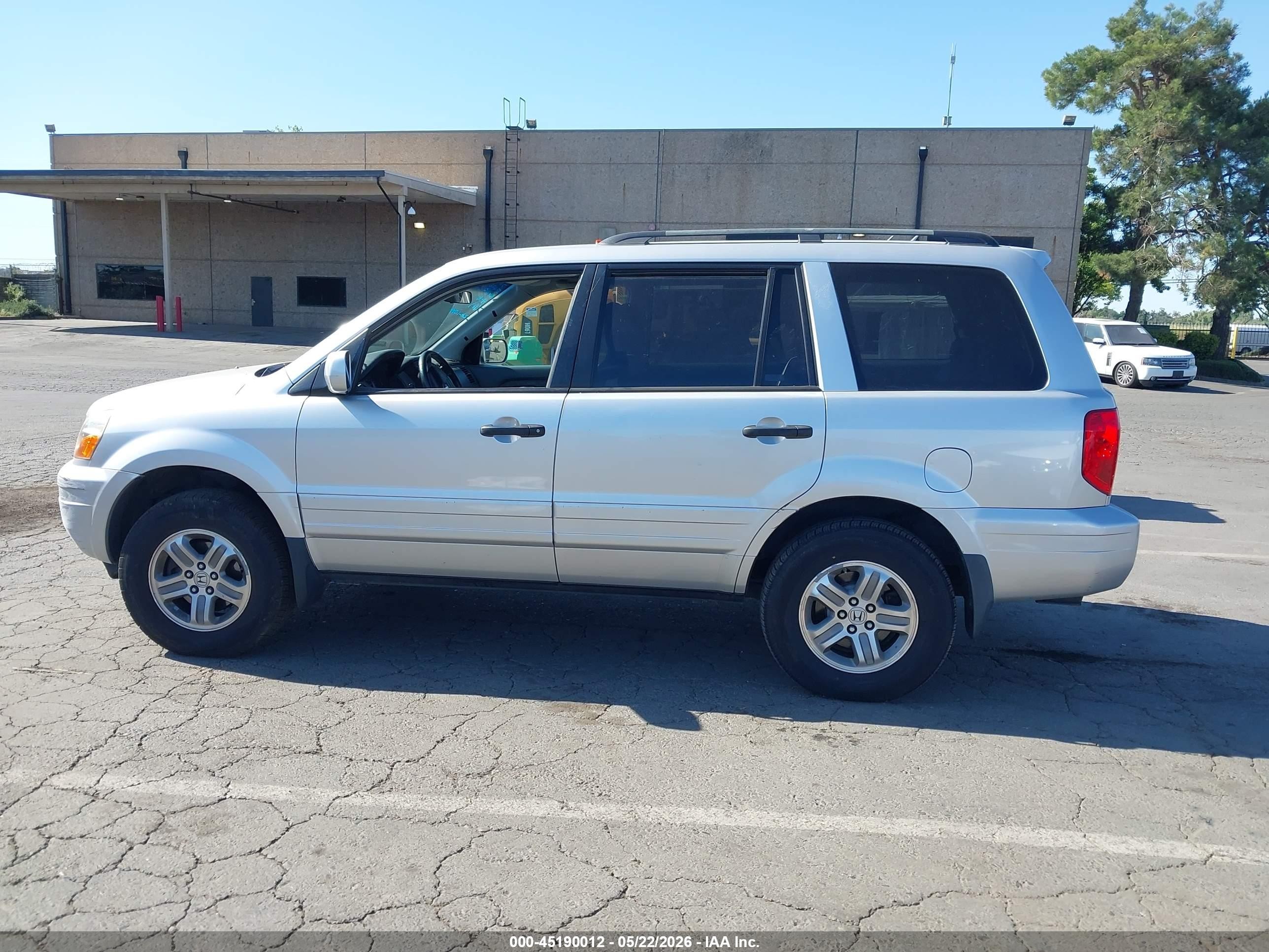 2005 Honda Pilot Ex Silver vin: 2HKYF18495H522862