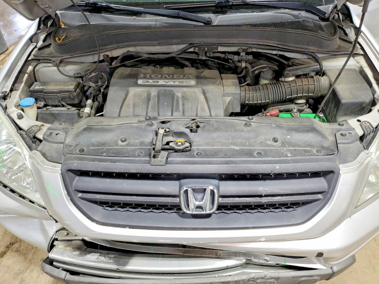 2005 Honda Pilot Ex Silver vin: 2HKYF18495H526149