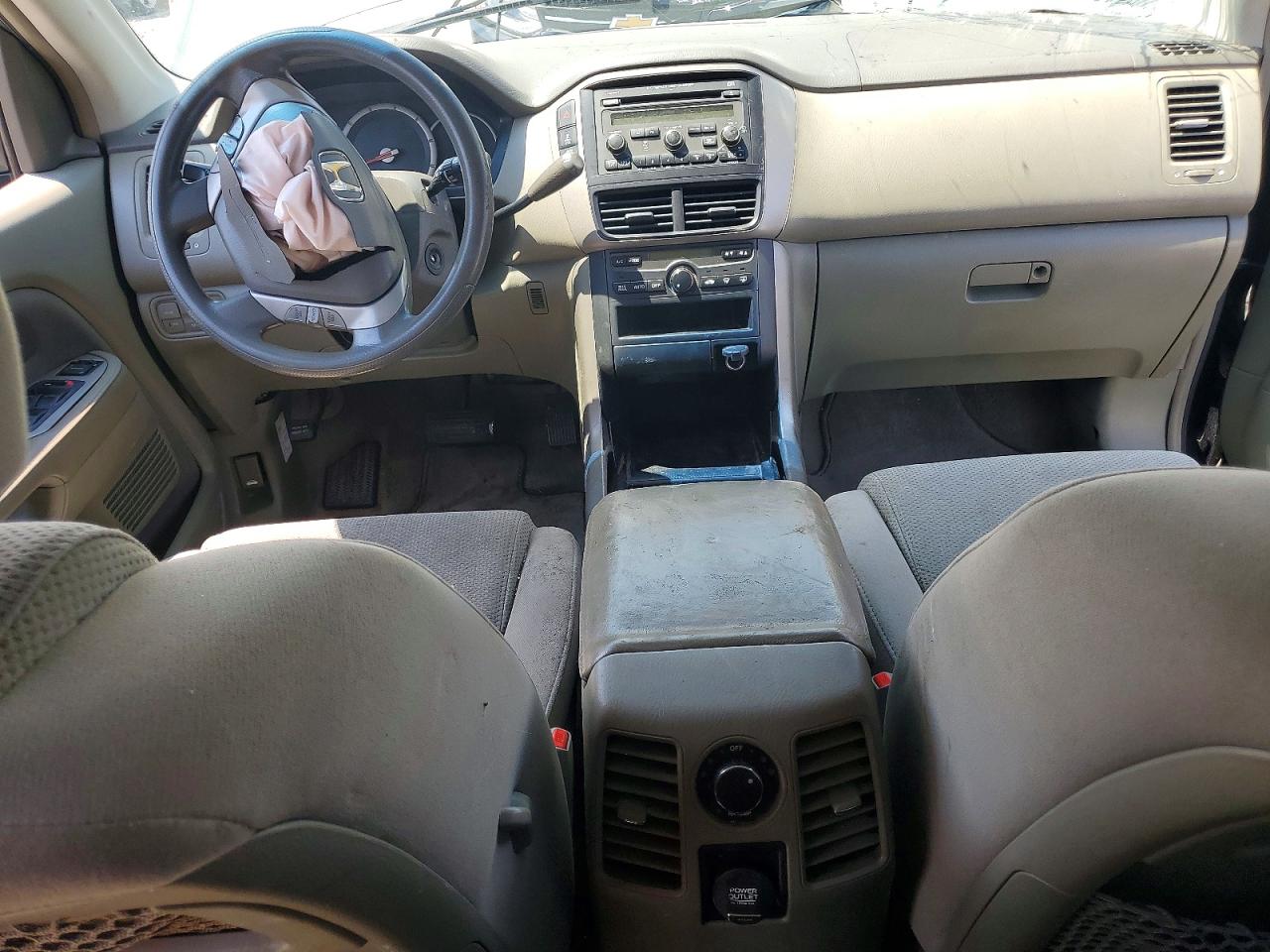 2006 Honda Pilot Ex Green vin: 2HKYF18496H507909