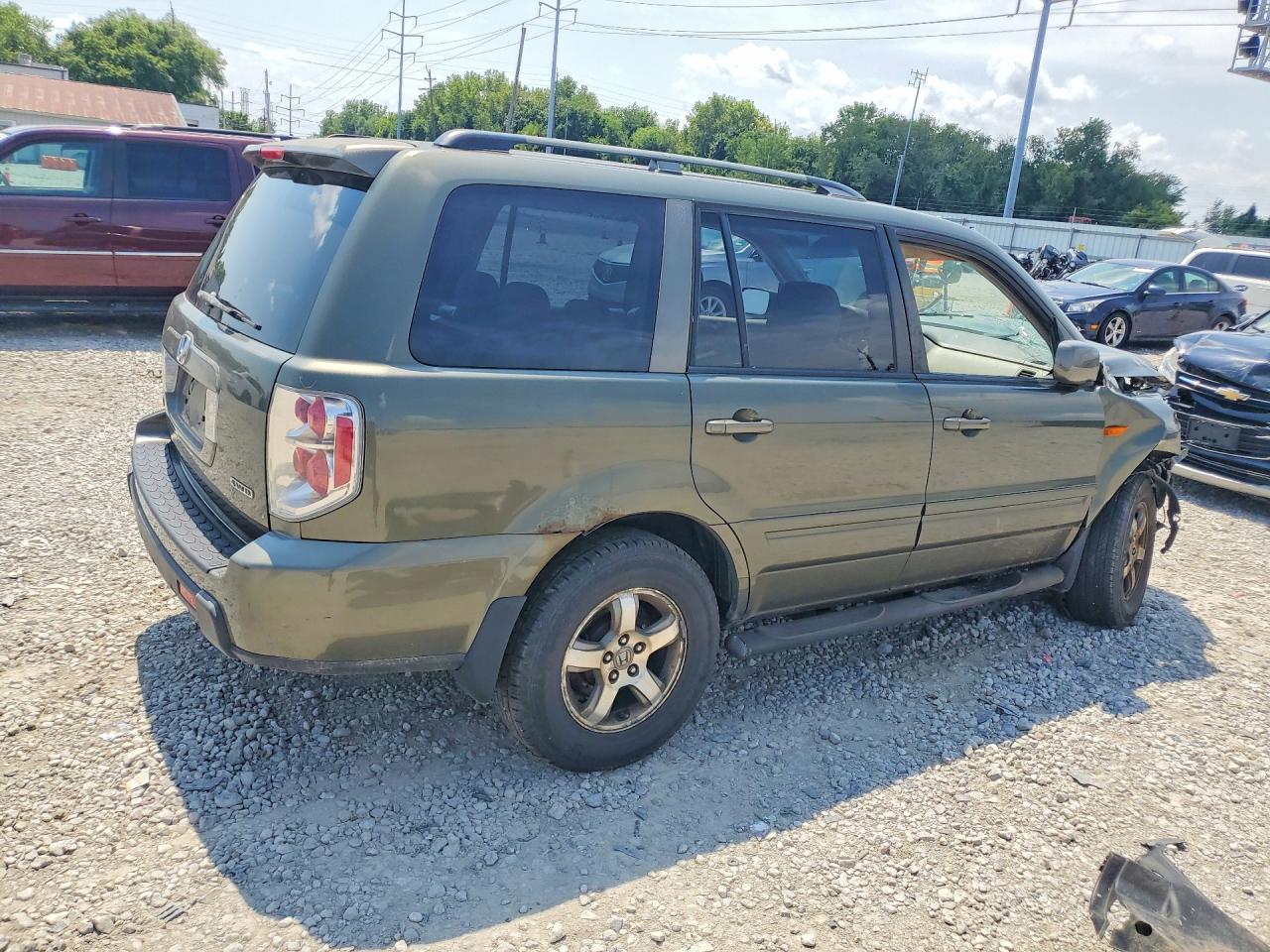 2006 Honda Pilot Ex Green vin: 2HKYF18496H507909
