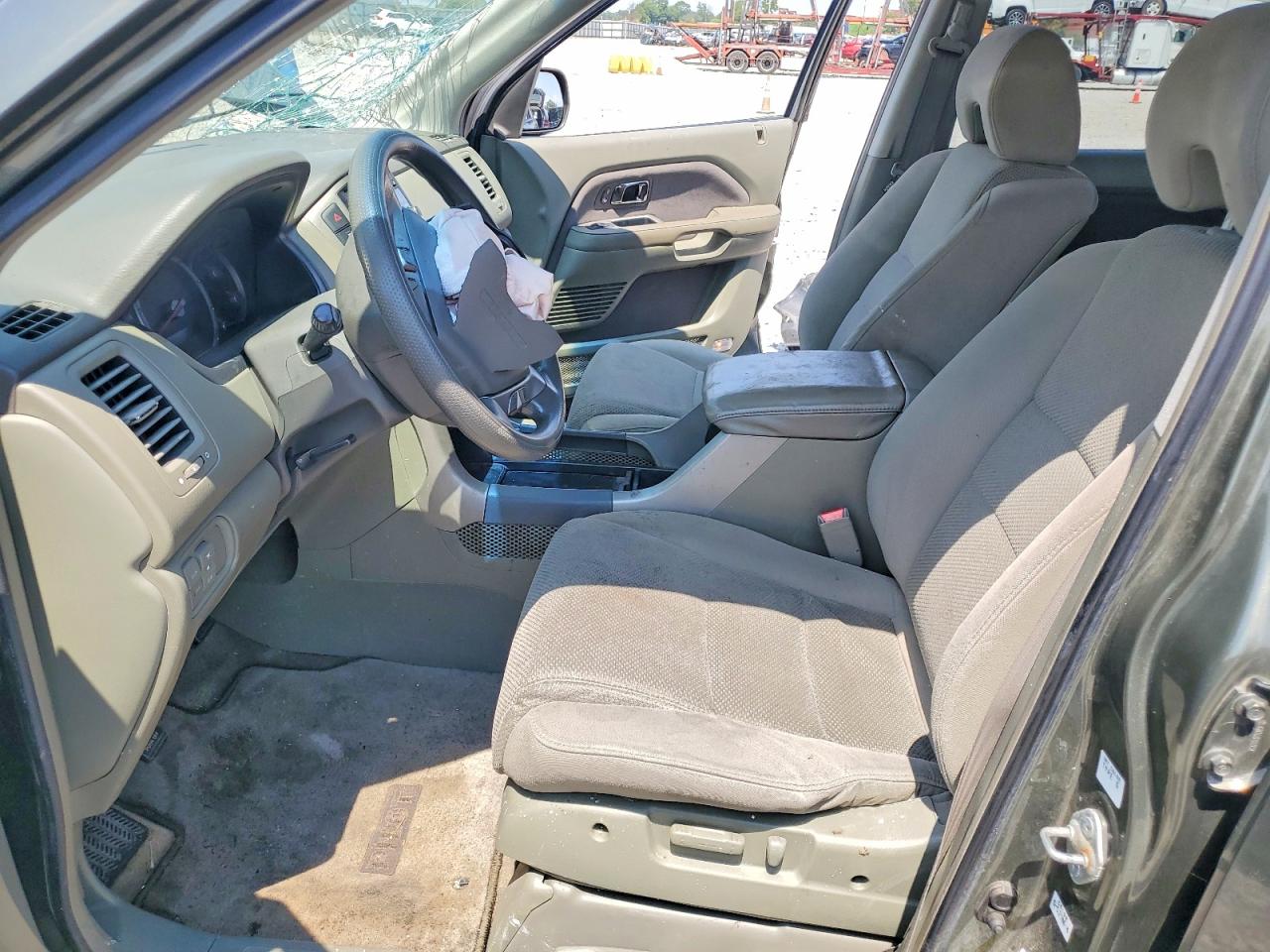 2006 Honda Pilot Ex Green vin: 2HKYF18496H507909
