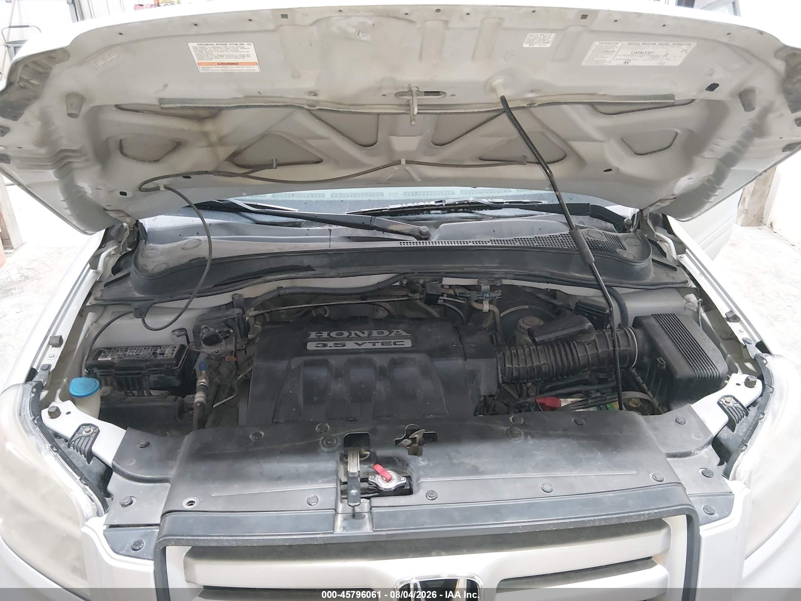 2006 Honda Pilot Ex Silver vin: 2HKYF18496H532907