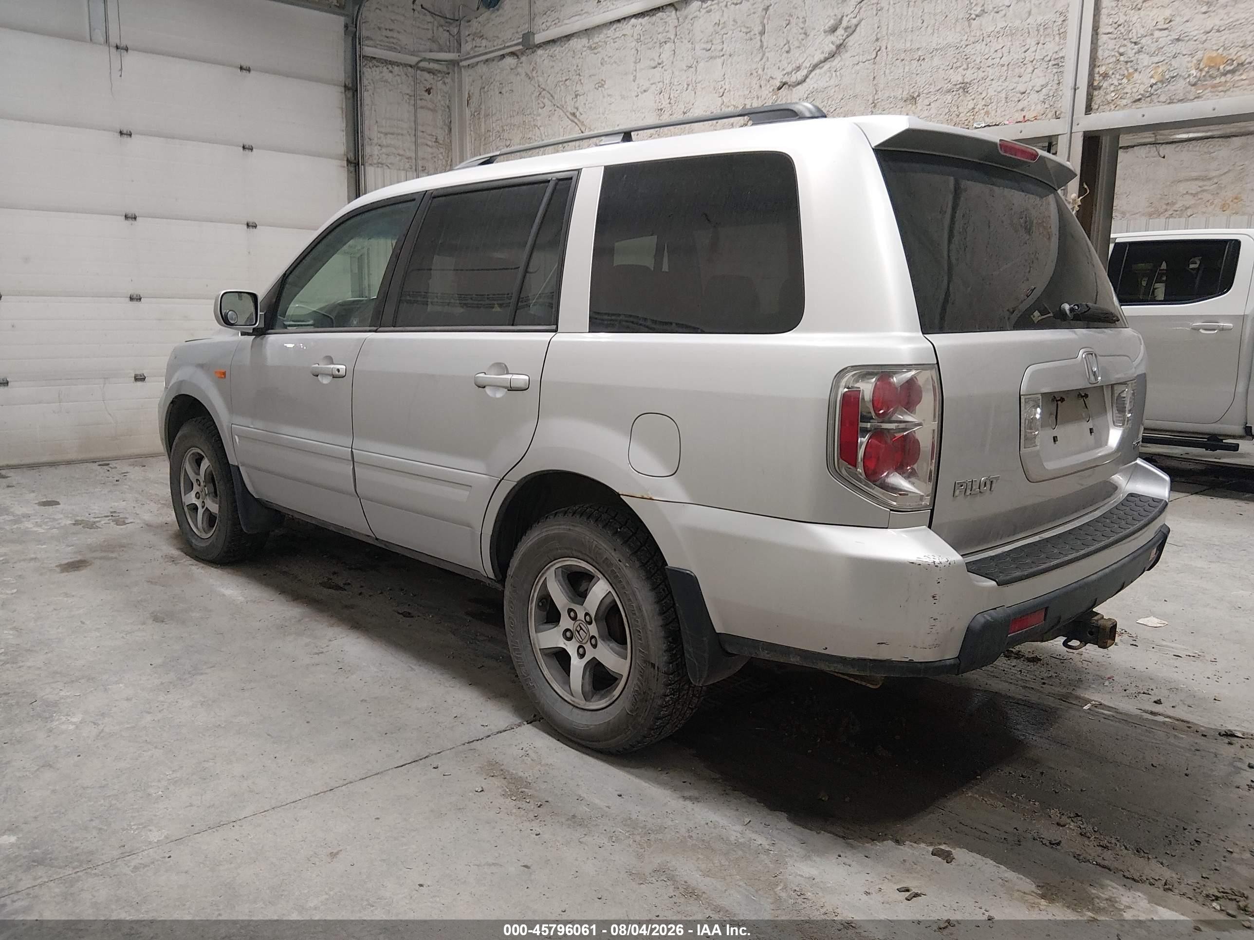 2006 Honda Pilot Ex Silver vin: 2HKYF18496H532907
