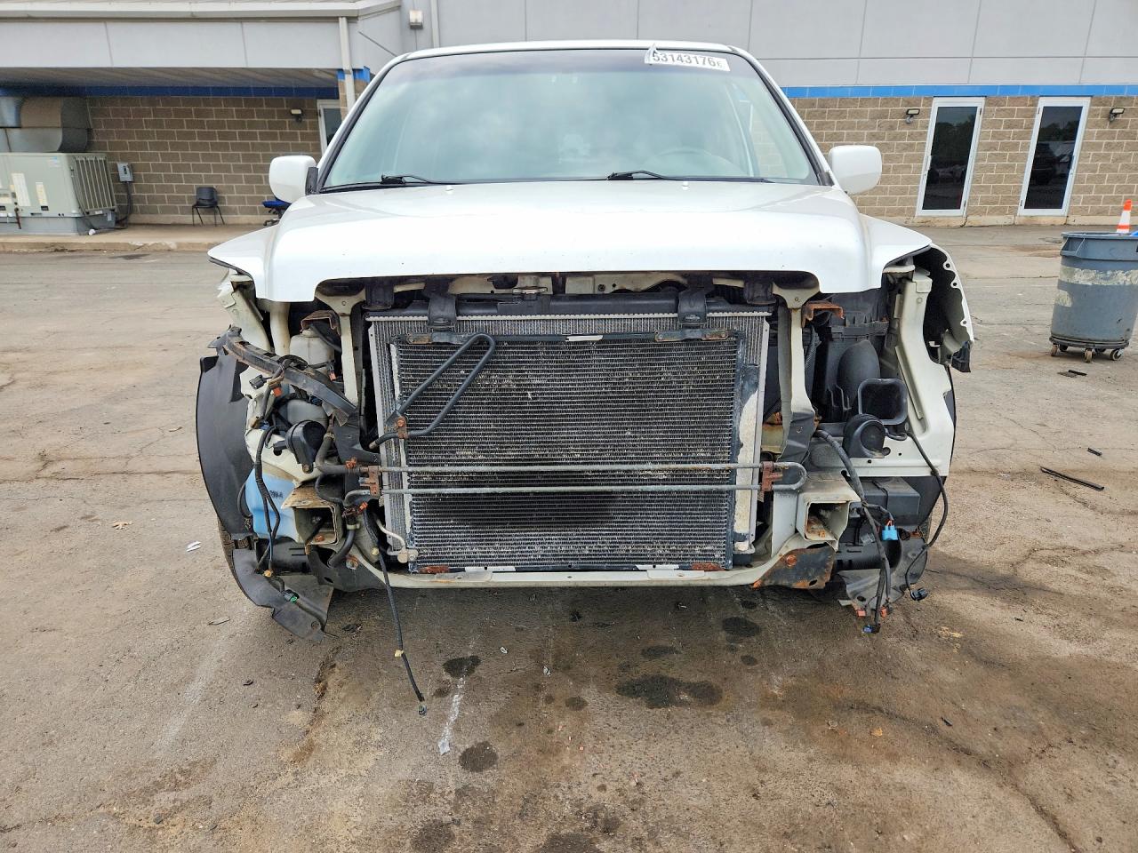 2006 Honda Pilot Ex White vin: 2HKYF18496H554292