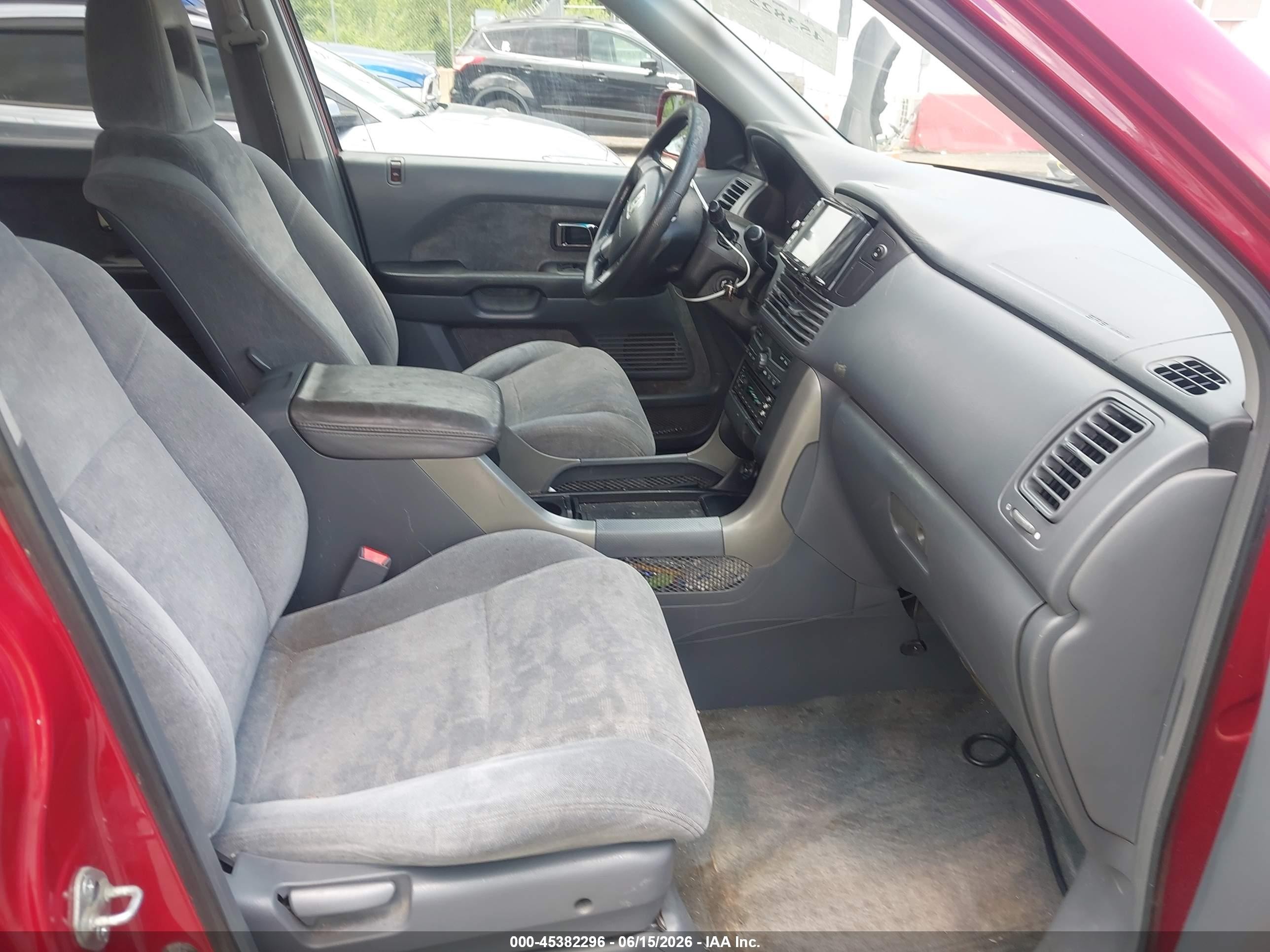 2003 Honda Pilot Ex Red vin: 2HKYF184X3H573218