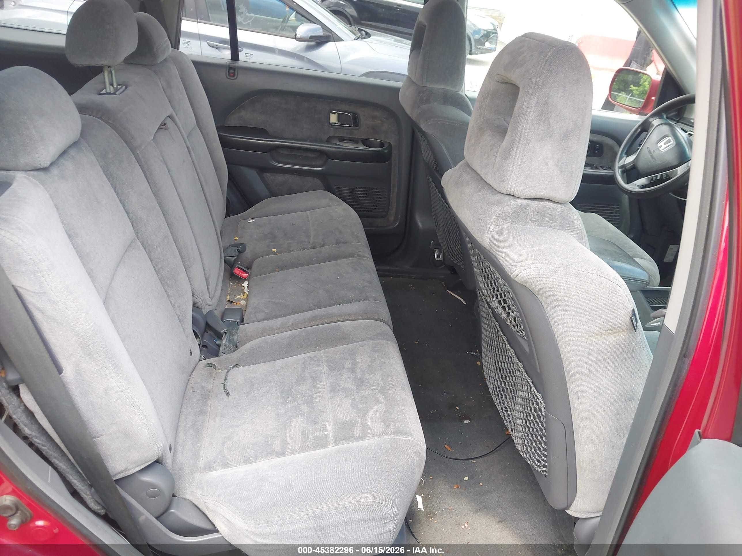 2003 Honda Pilot Ex Red vin: 2HKYF184X3H573218