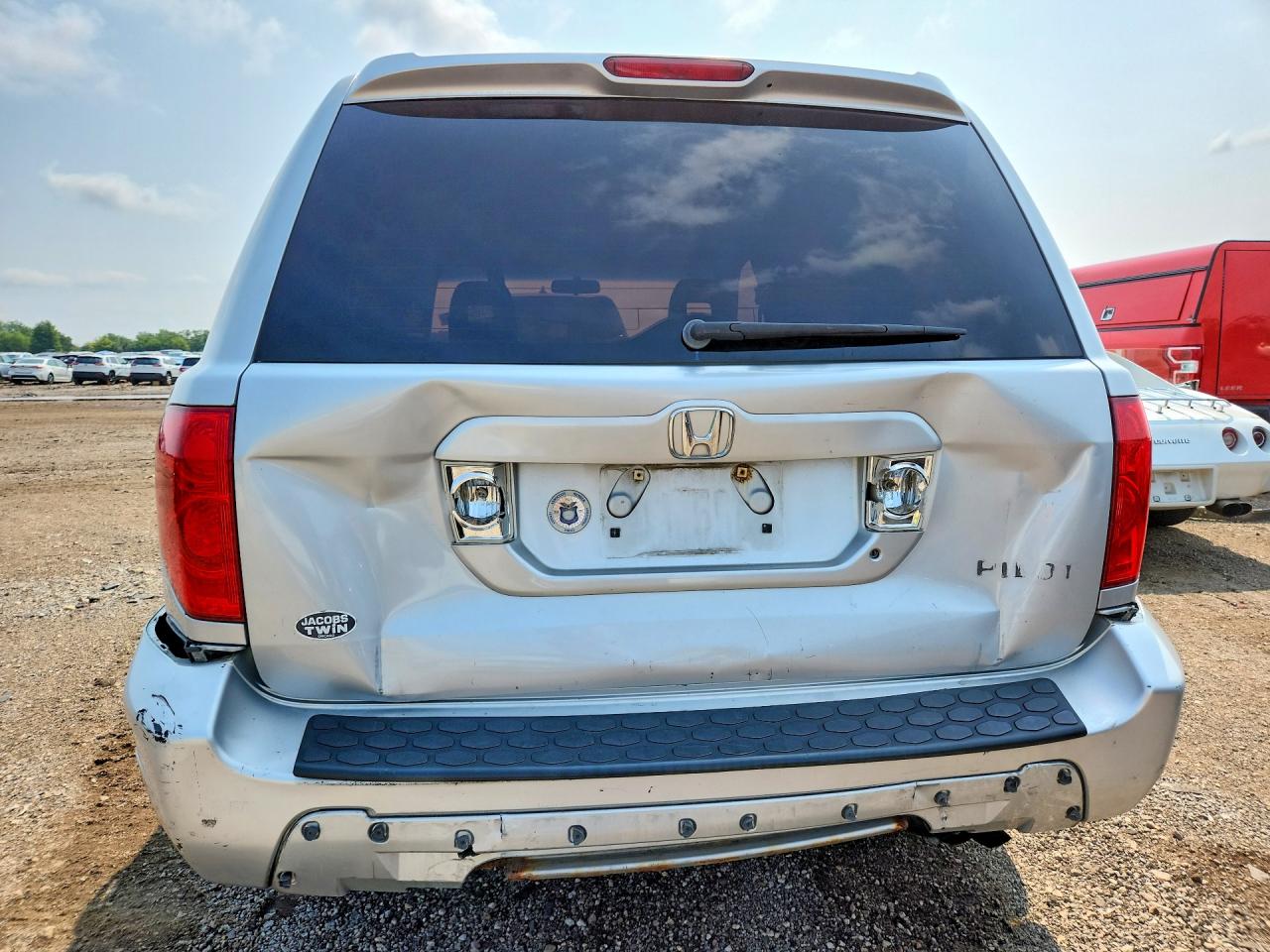 2003 Honda Pilot Ex Silver vin: 2HKYF184X3H593212