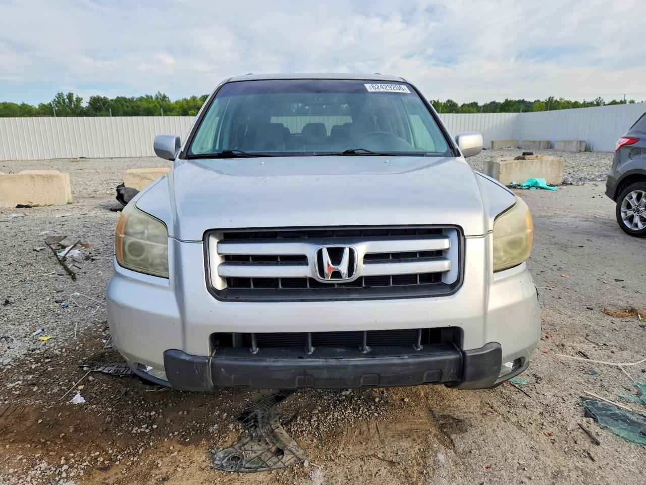 2006 Honda Pilot Ex Silver vin: 2HKYF184X6H507935