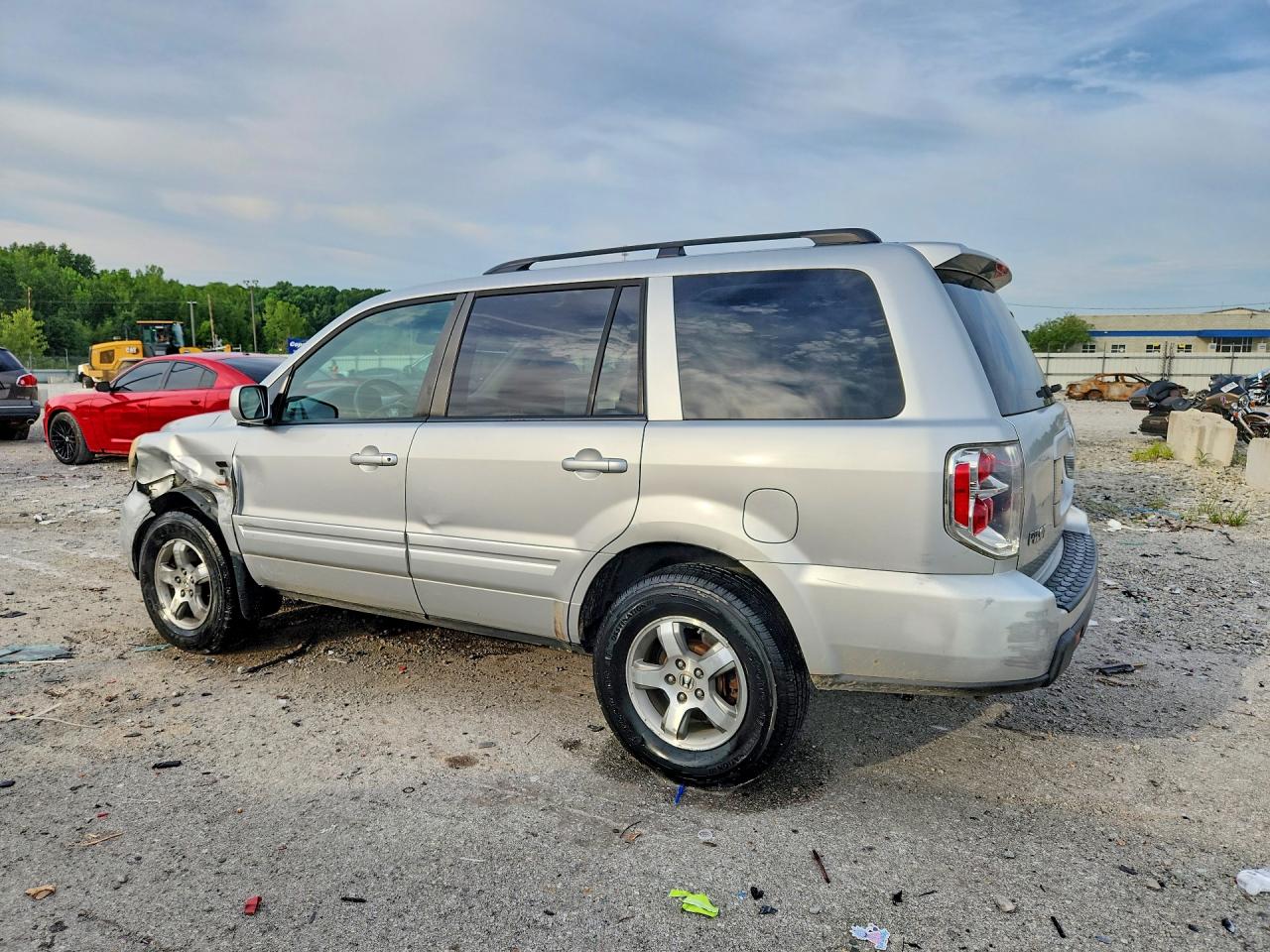 2006 Honda Pilot Ex Silver vin: 2HKYF184X6H507935