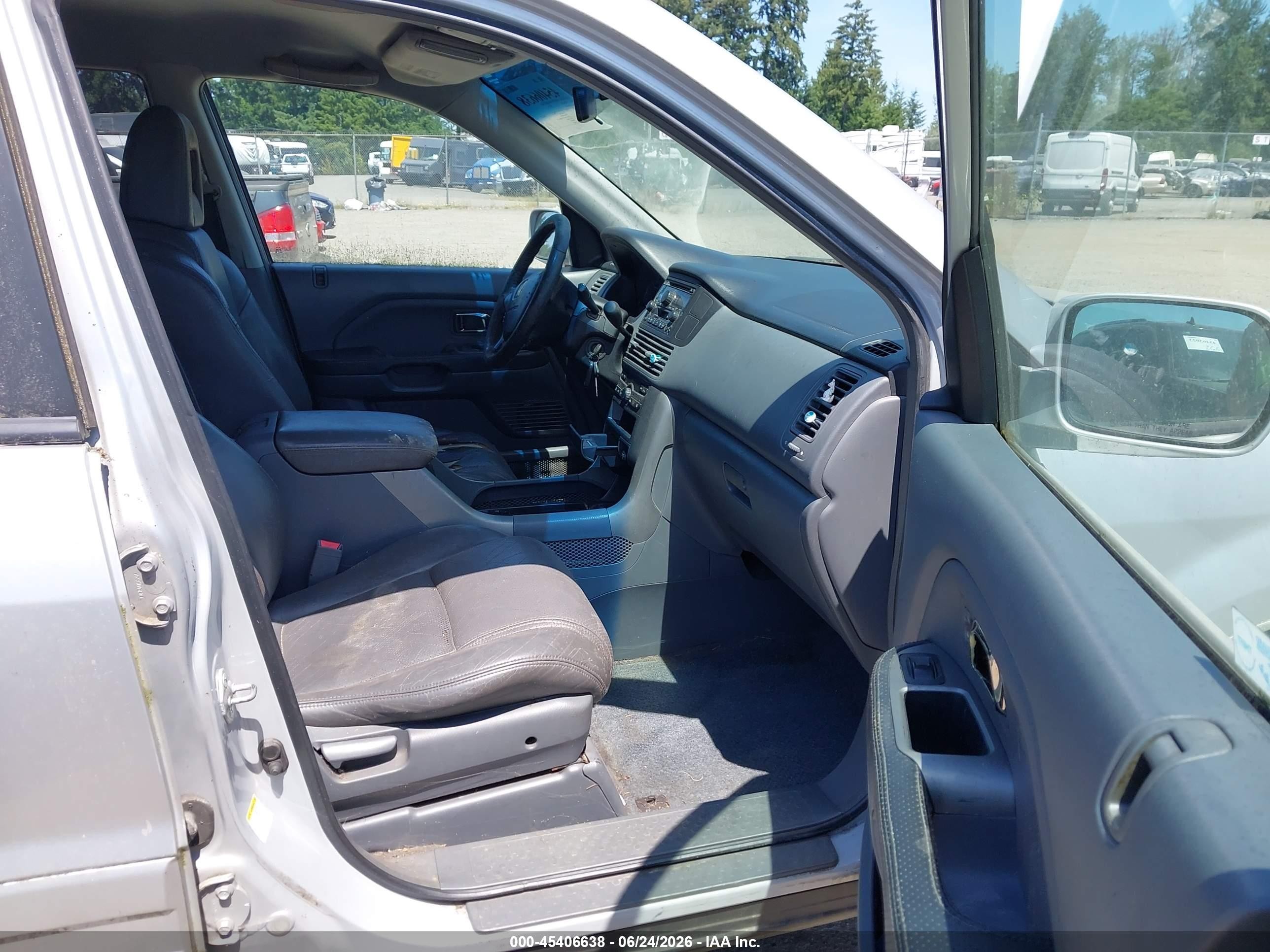 2003 Honda Pilot Ex-l Серебряный vin: 2HKYF18503H507639