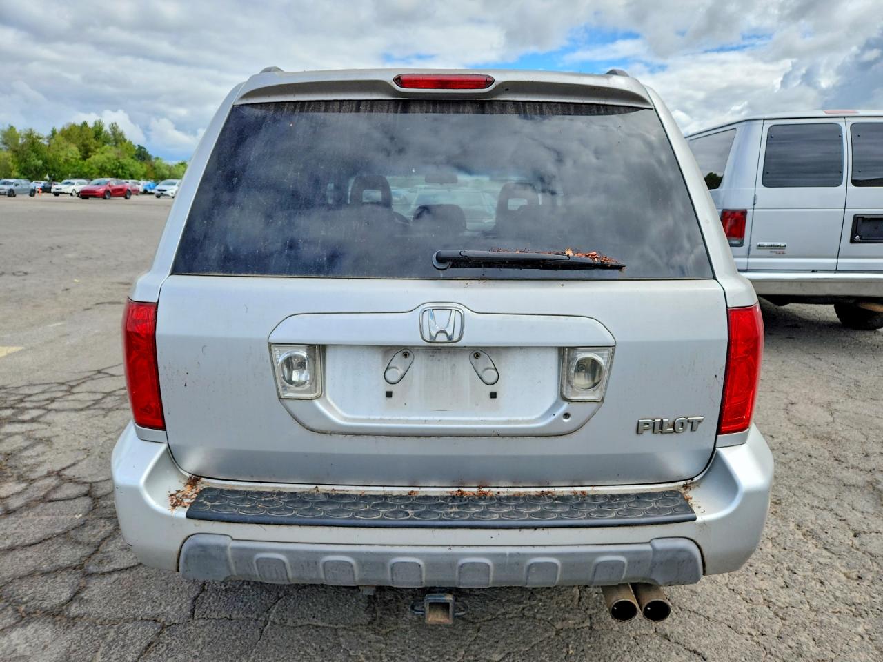 2003 Honda Pilot Exl Silver vin: 2HKYF18503H510170