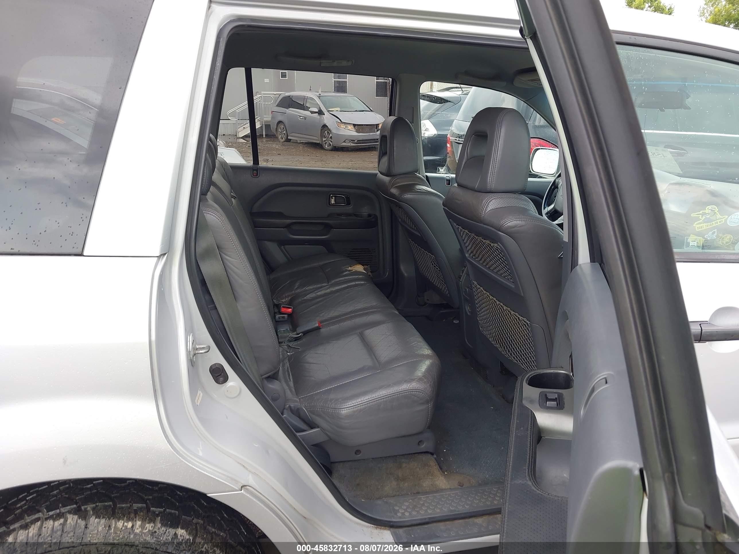 2003 Honda Pilot Ex-l Silver vin: 2HKYF18503H589002