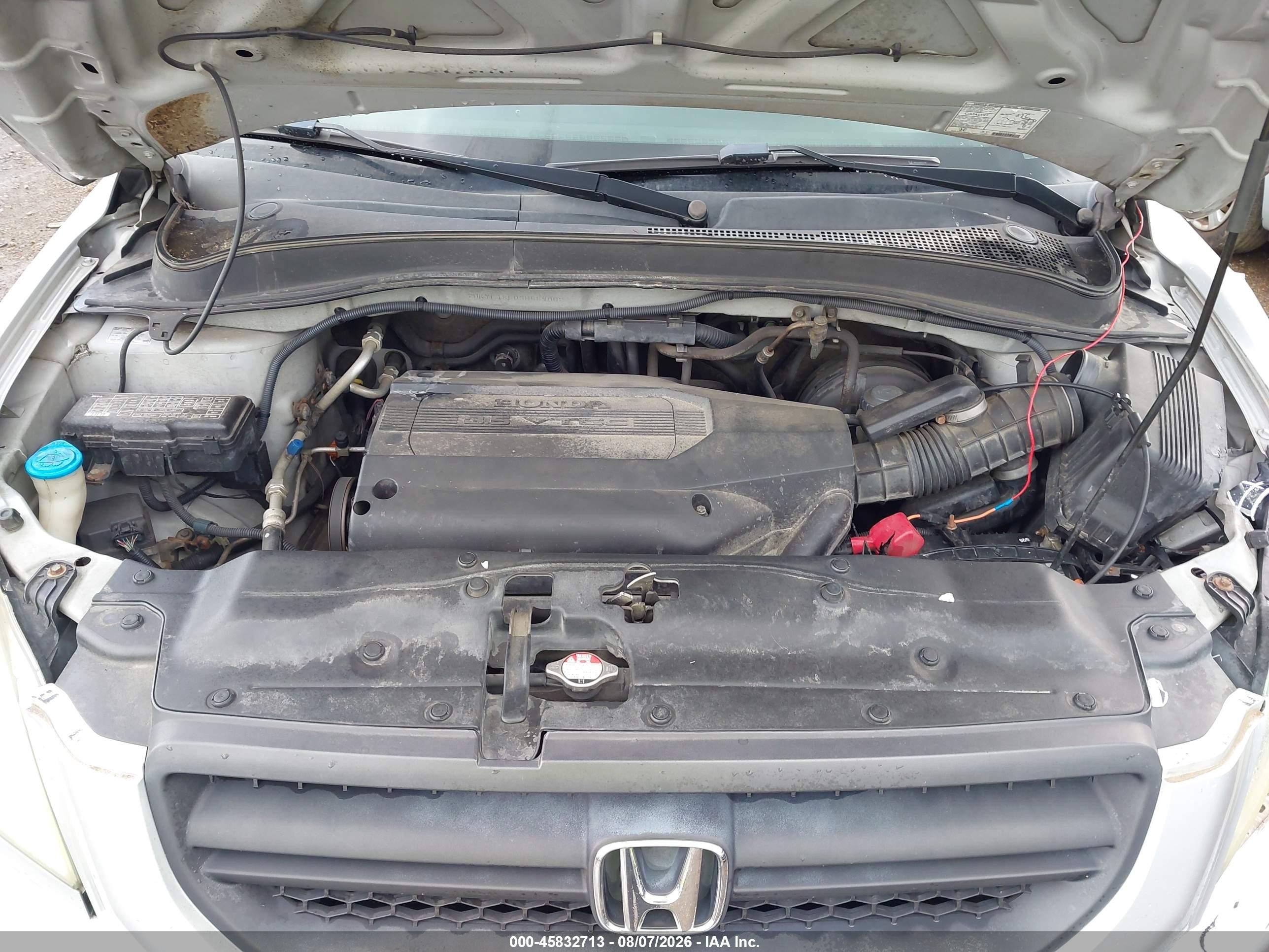 2003 Honda Pilot Ex-l Silver vin: 2HKYF18503H589002