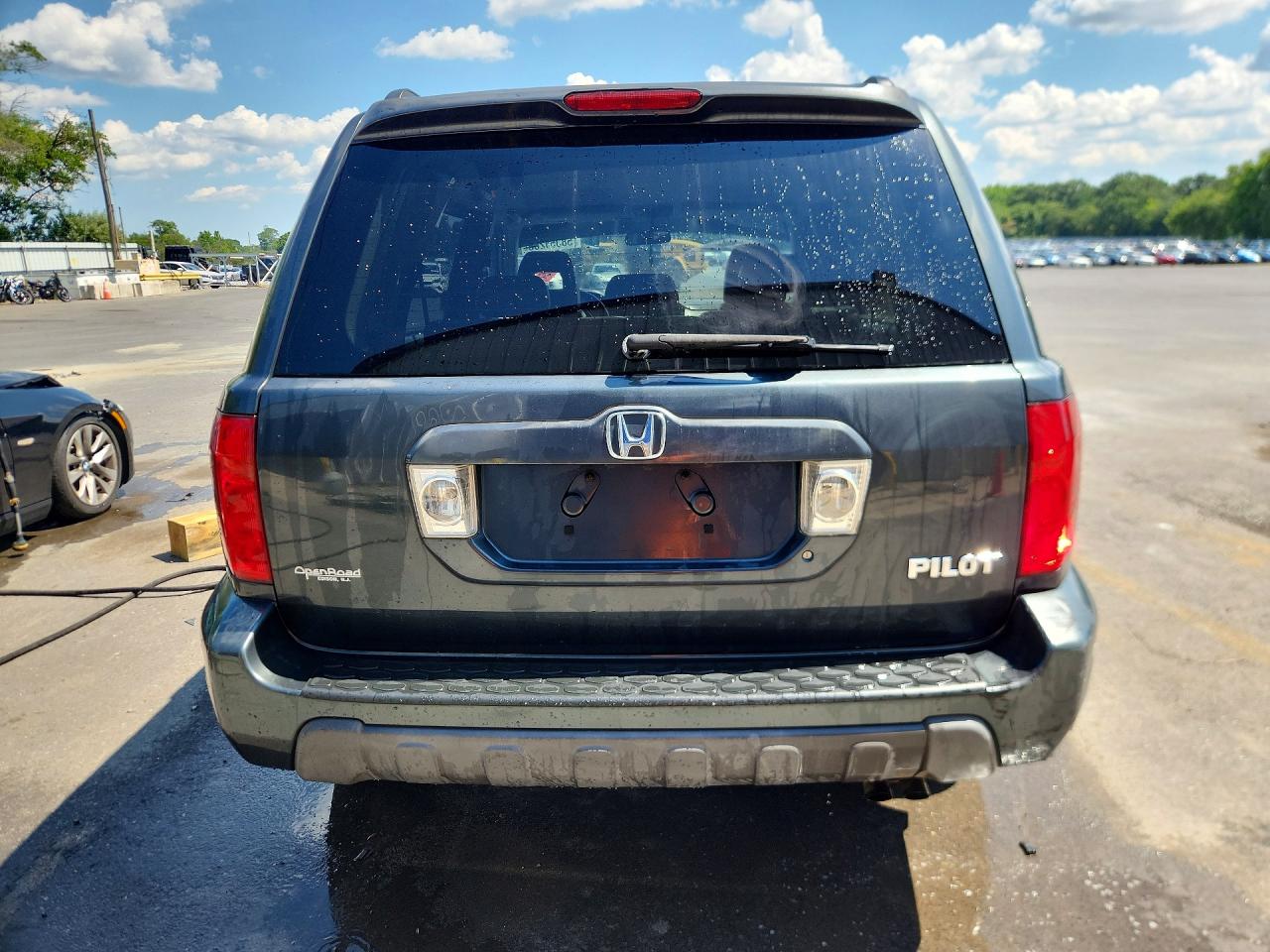 2003 Honda Pilot Exl Gray vin: 2HKYF18503H601665