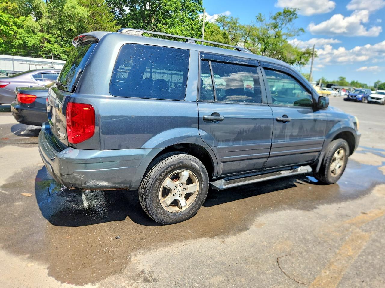 2003 Honda Pilot Exl Gray vin: 2HKYF18503H601665