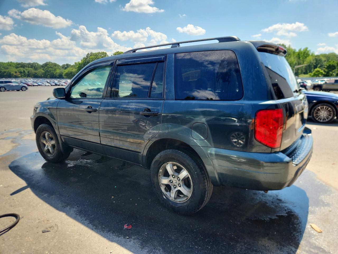 2003 Honda Pilot Exl Gray vin: 2HKYF18503H601665