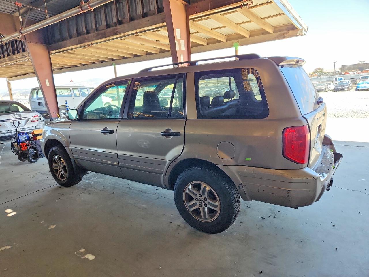 2004 Honda Pilot Exl Tan vin: 2HKYF18504H518707