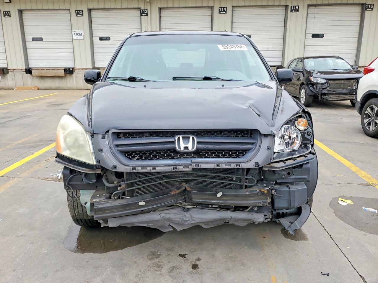 2004 Honda Pilot Exl Черный vin: 2HKYF18504H585291