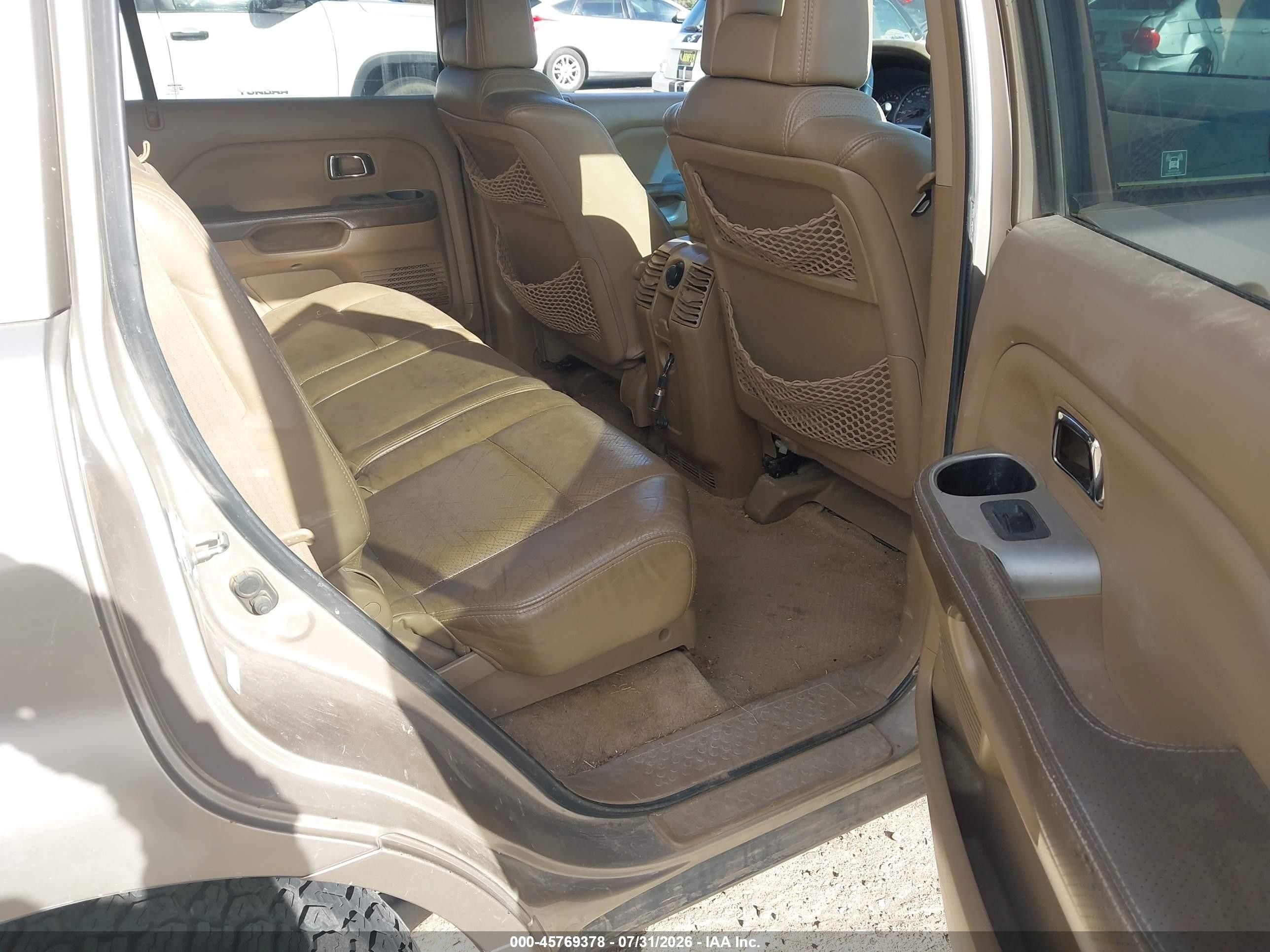 2004 Honda Pilot Ex-l Brown vin: 2HKYF18504H602591