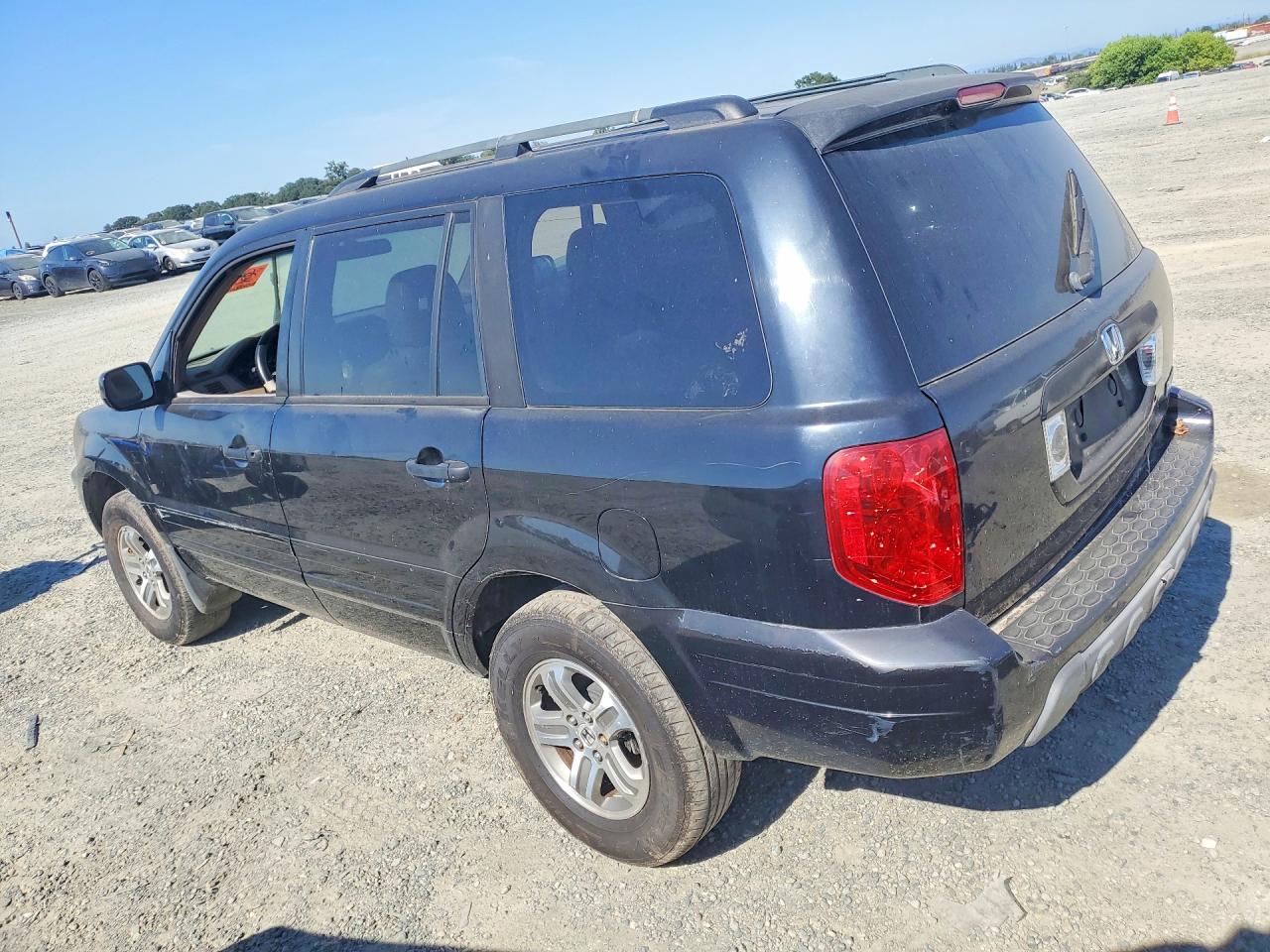 2004 Honda Pilot Exl Black vin: 2HKYF18504H611758