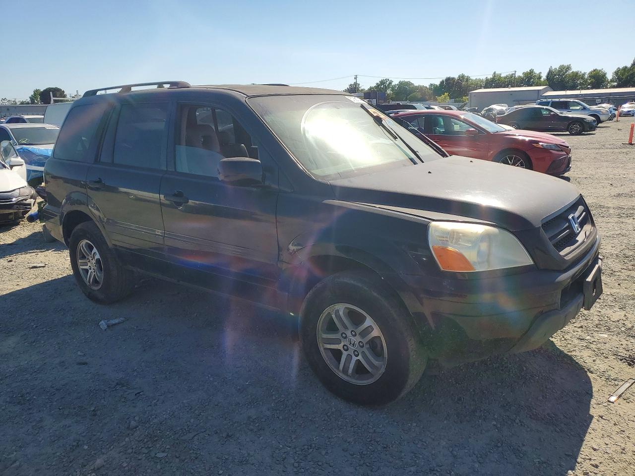 2004 Honda Pilot Exl Black vin: 2HKYF18504H611758