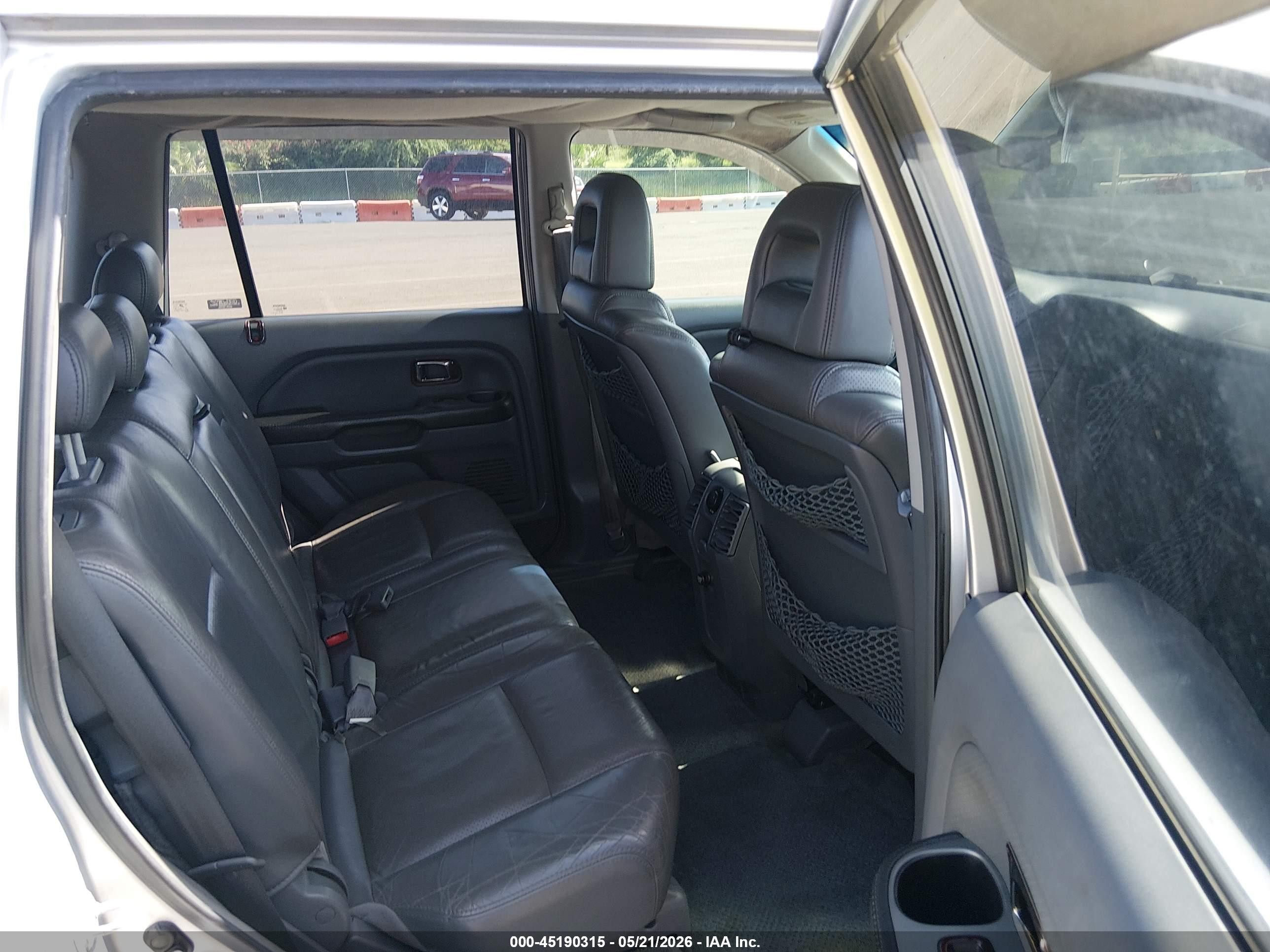 2005 Honda Pilot Ex-l Silver vin: 2HKYF18505H508938