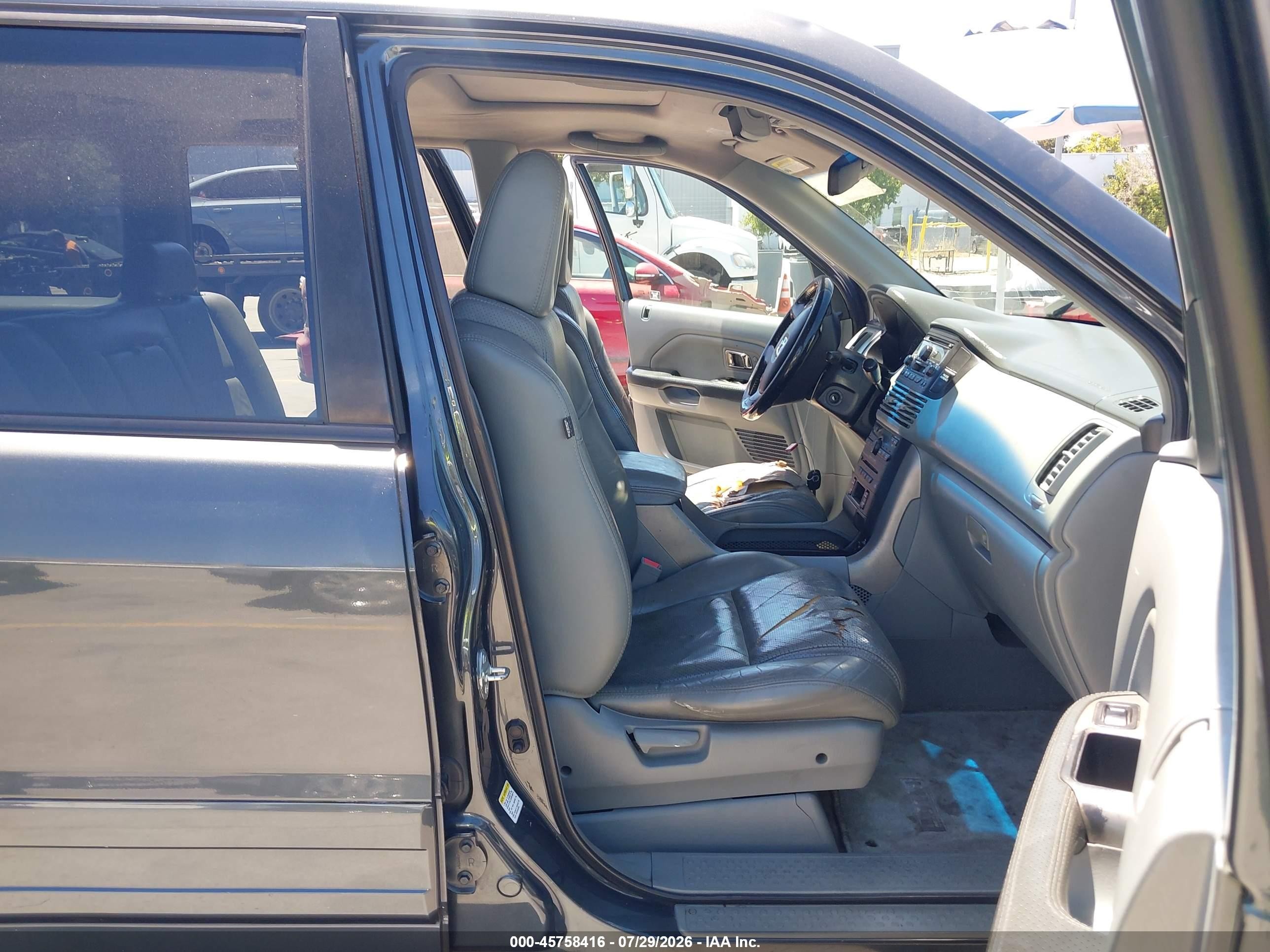2005 Honda Pilot Ex-l Серый vin: 2HKYF18505H553491