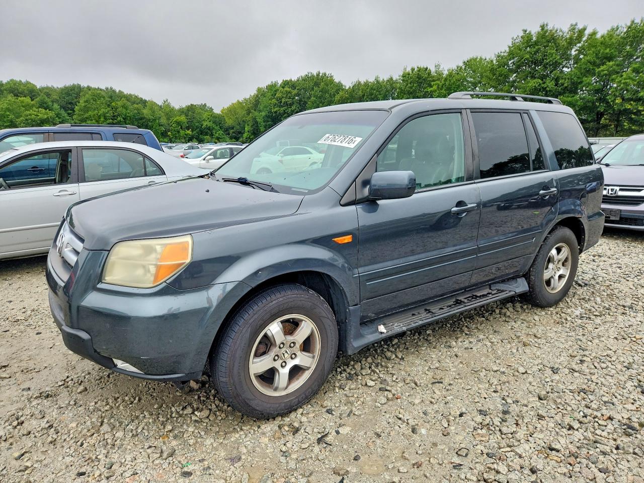 2006 Honda Pilot Gray vin: 2HKYF18506H548440
