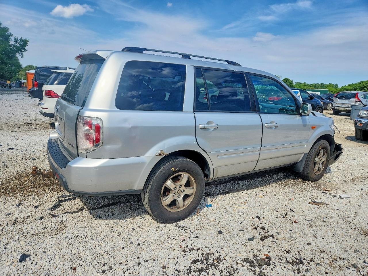 2006 Honda Pilot Ex Silver vin: 2HKYF18506H561639