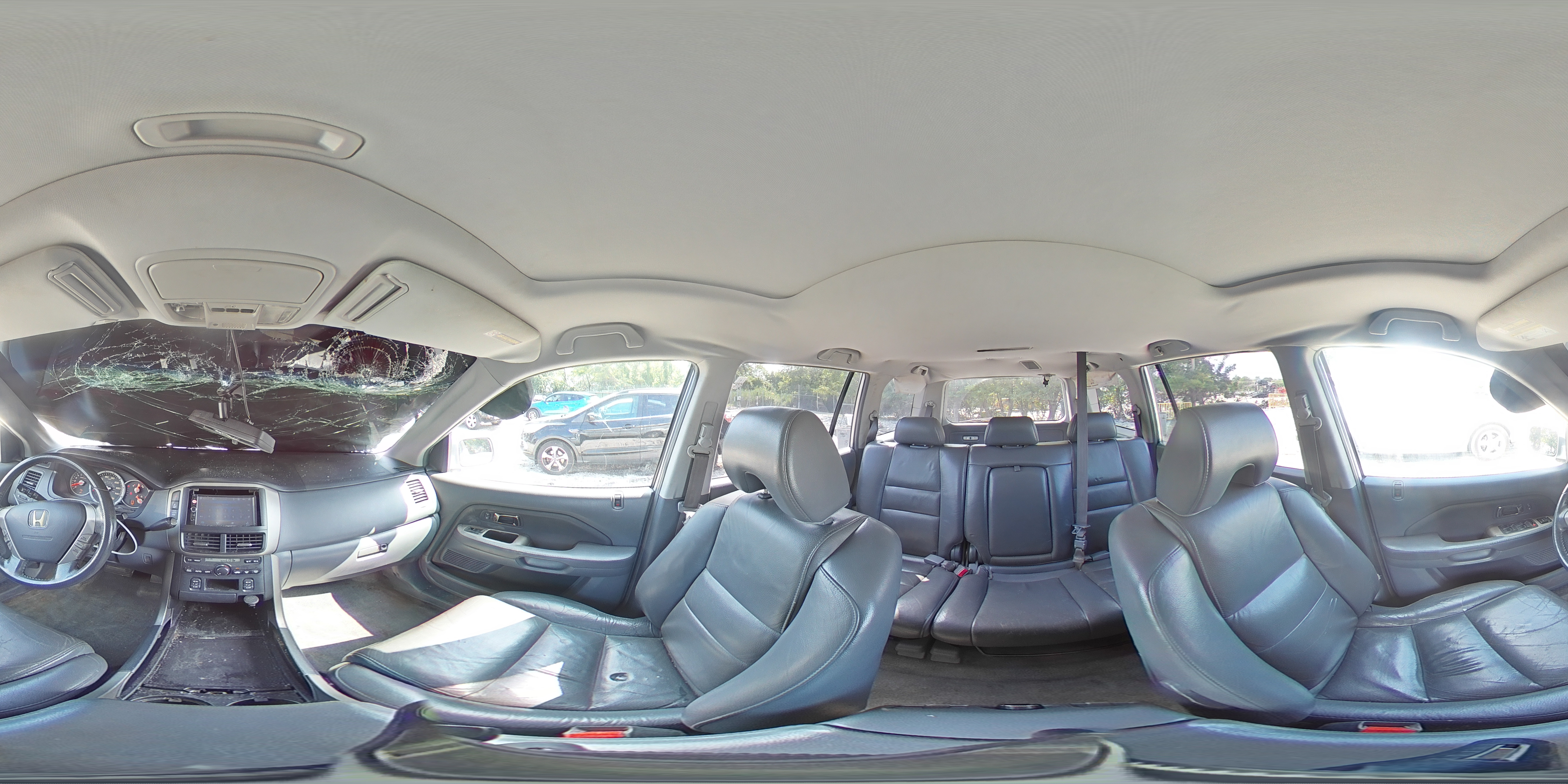 2006 Honda Pilot Ex Silver vin: 2HKYF18506H561639