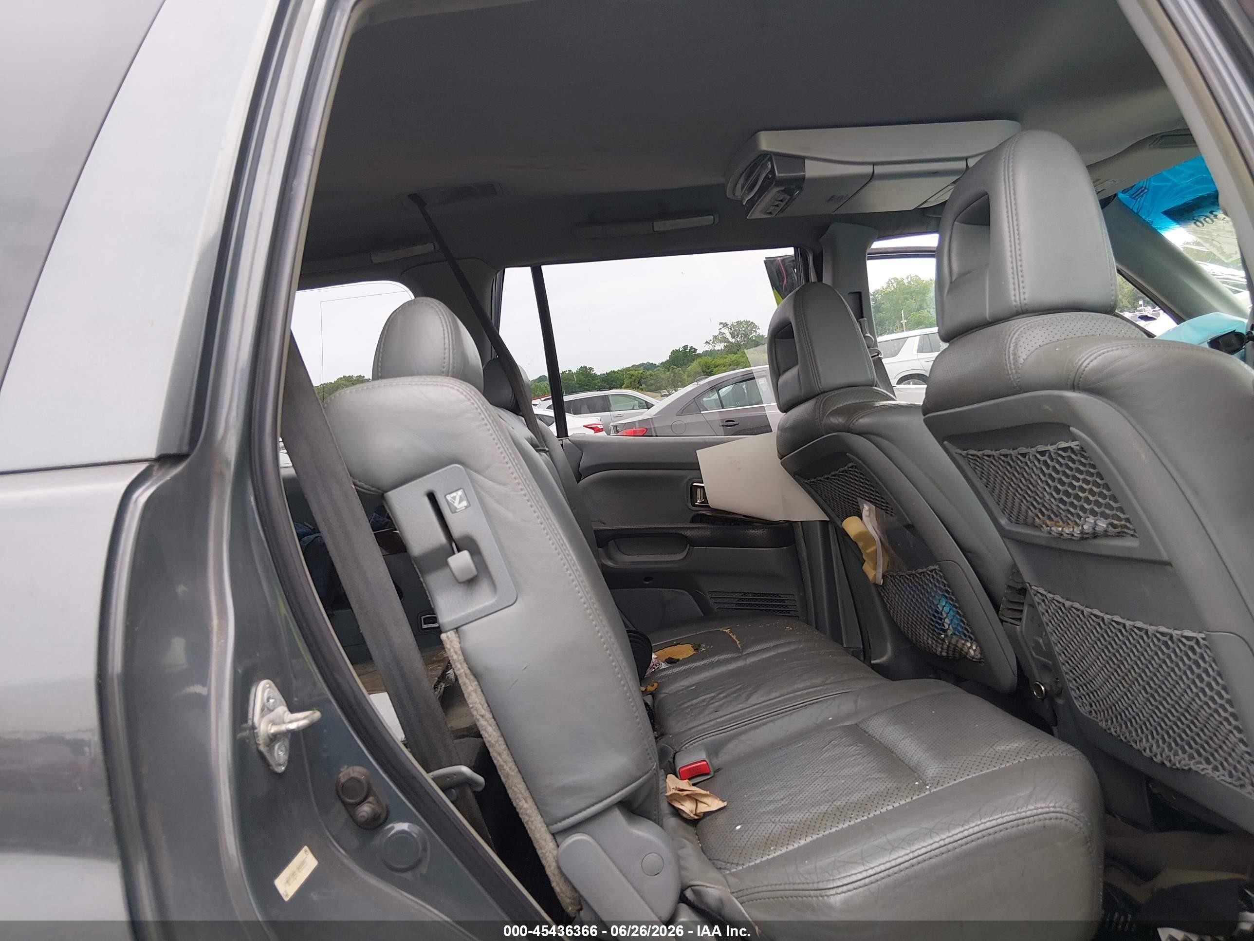 2003 Honda Pilot Ex-l Gray vin: 2HKYF18513H550077