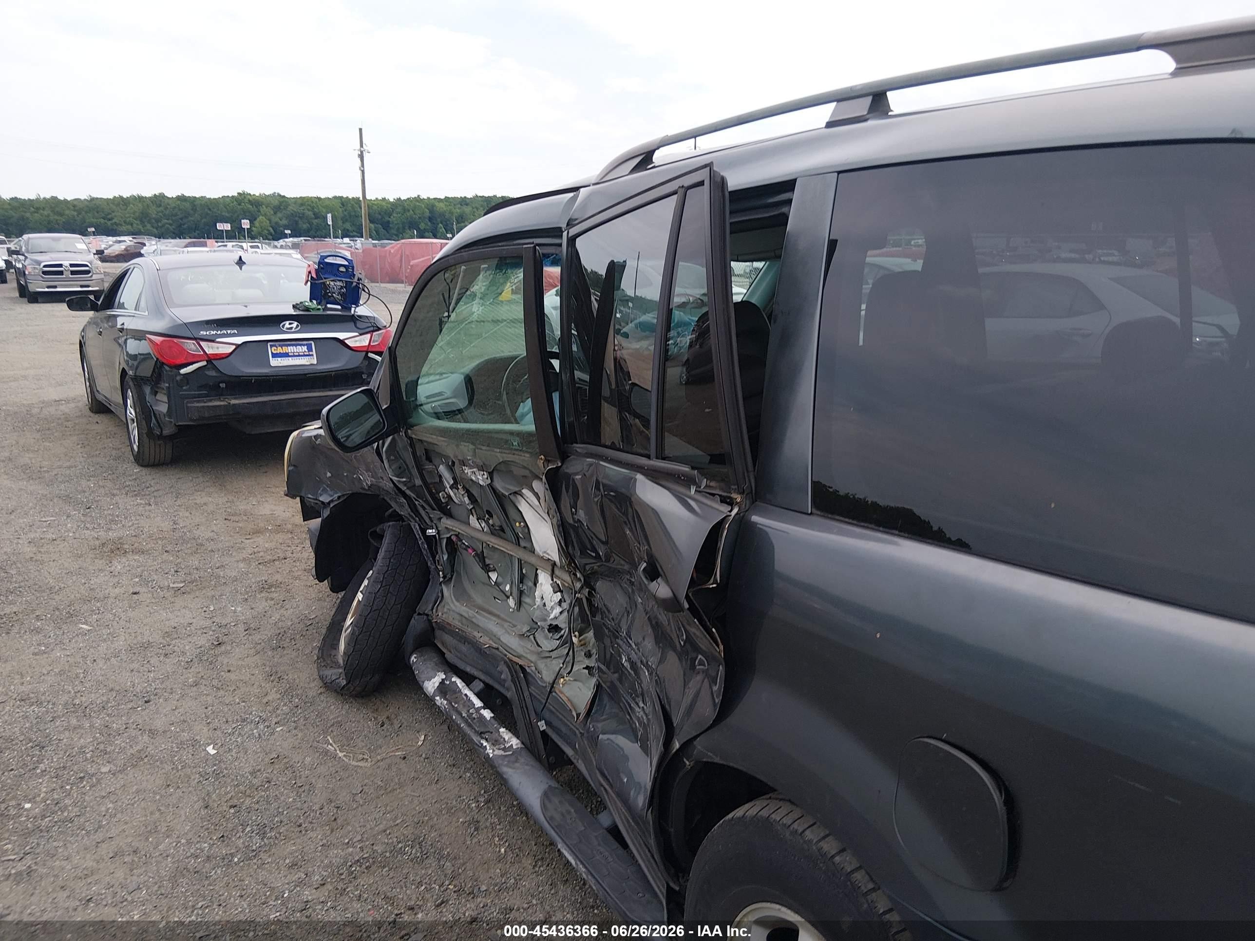2003 Honda Pilot Ex-l Gray vin: 2HKYF18513H550077